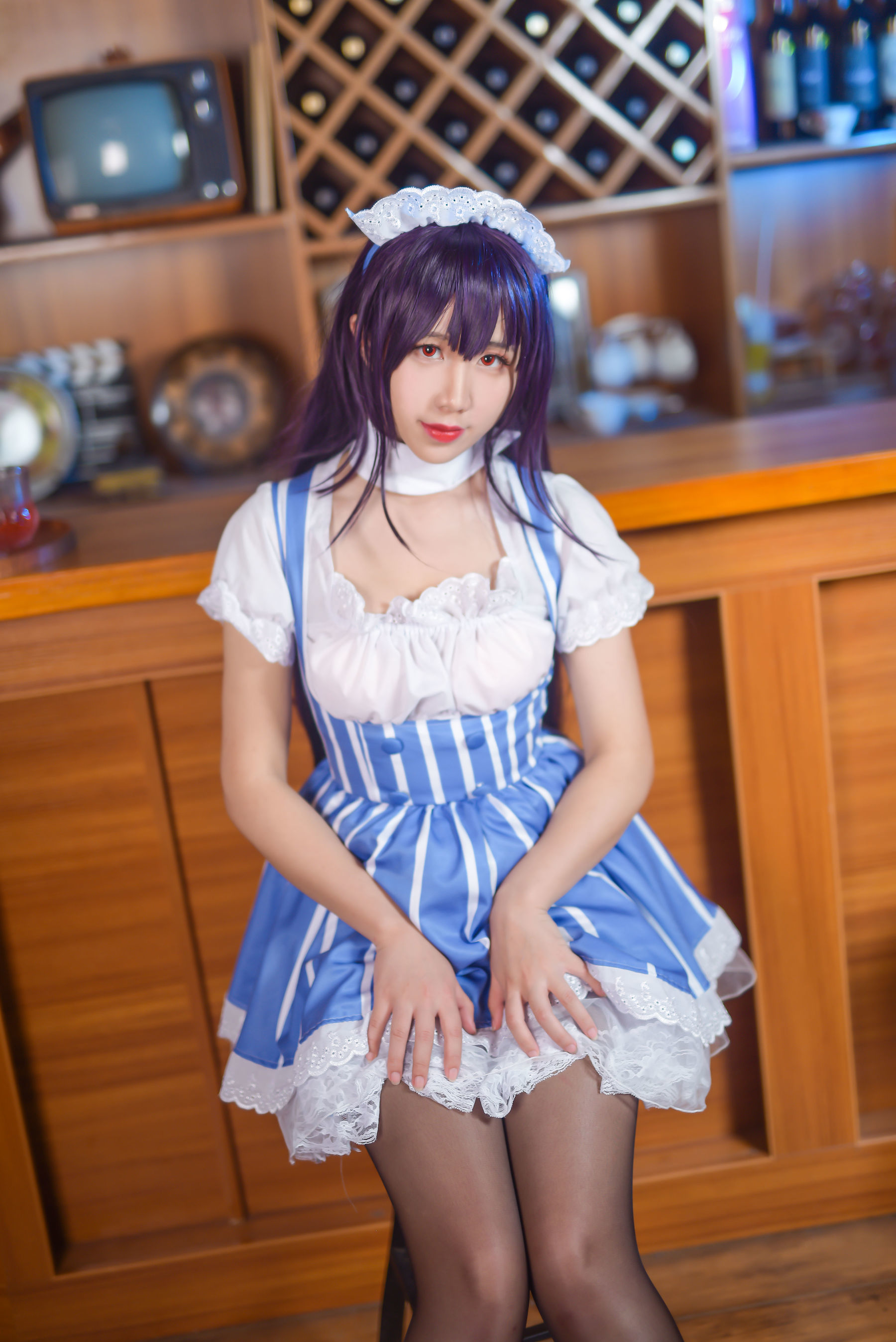 动漫博主九曲Jean 加藤惠女仆