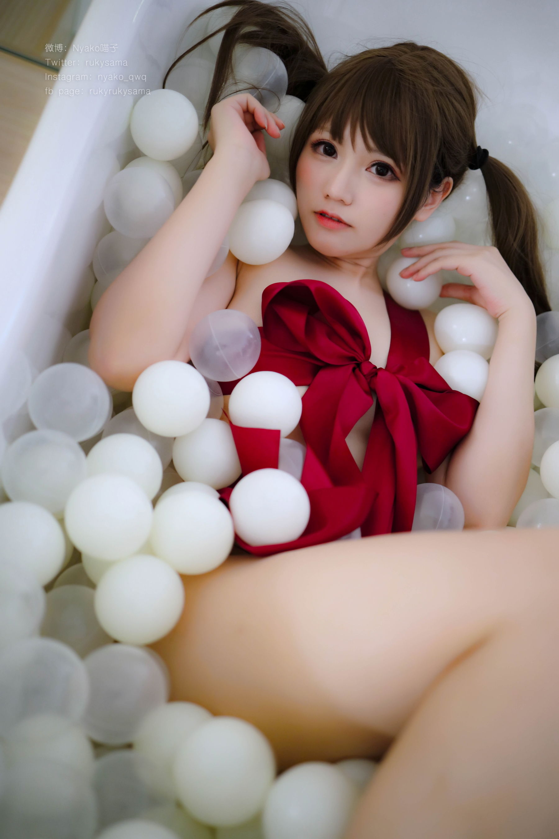 萌妹子Nyako喵子 红丝带少女