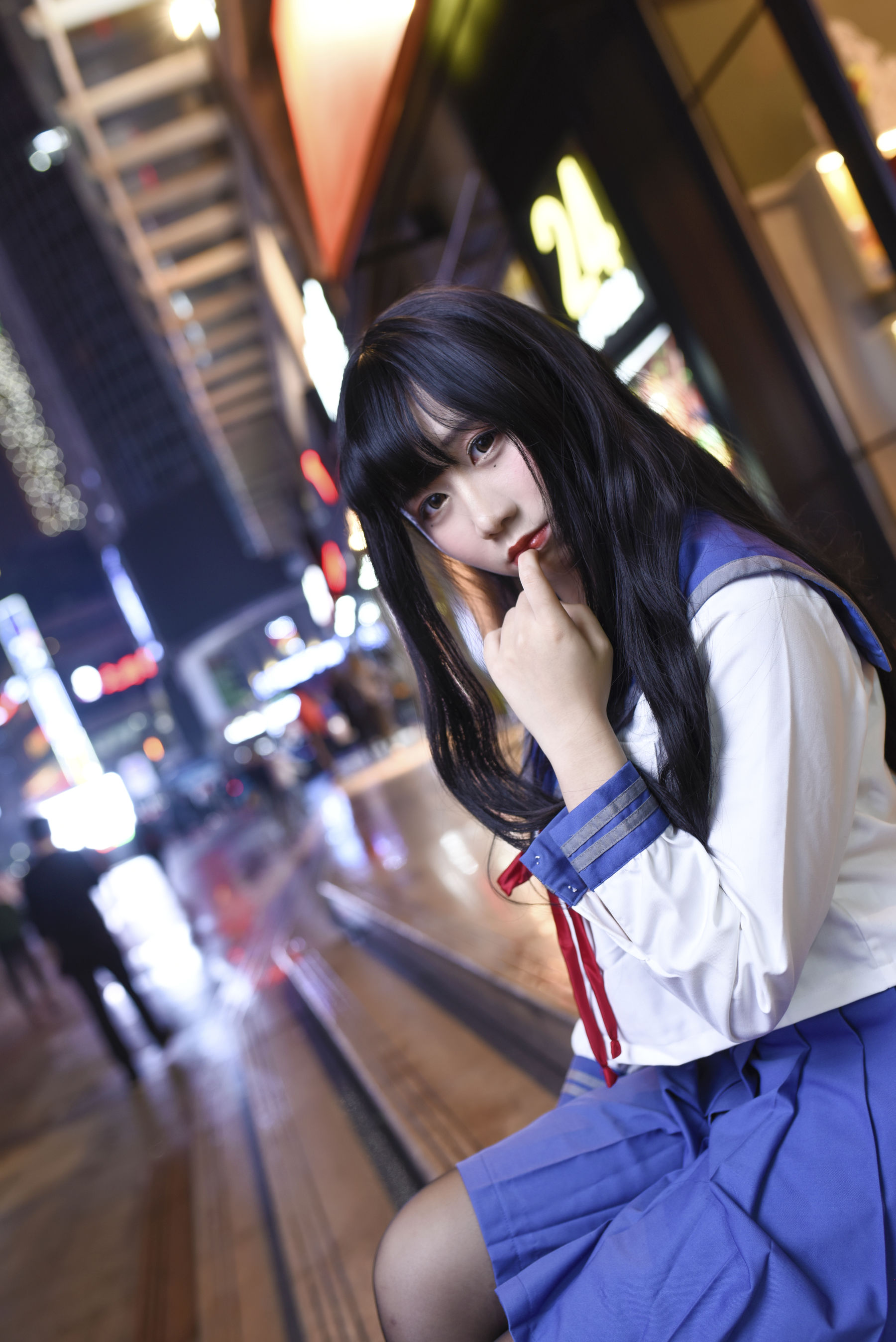 动漫博主九曲Jean JK制服