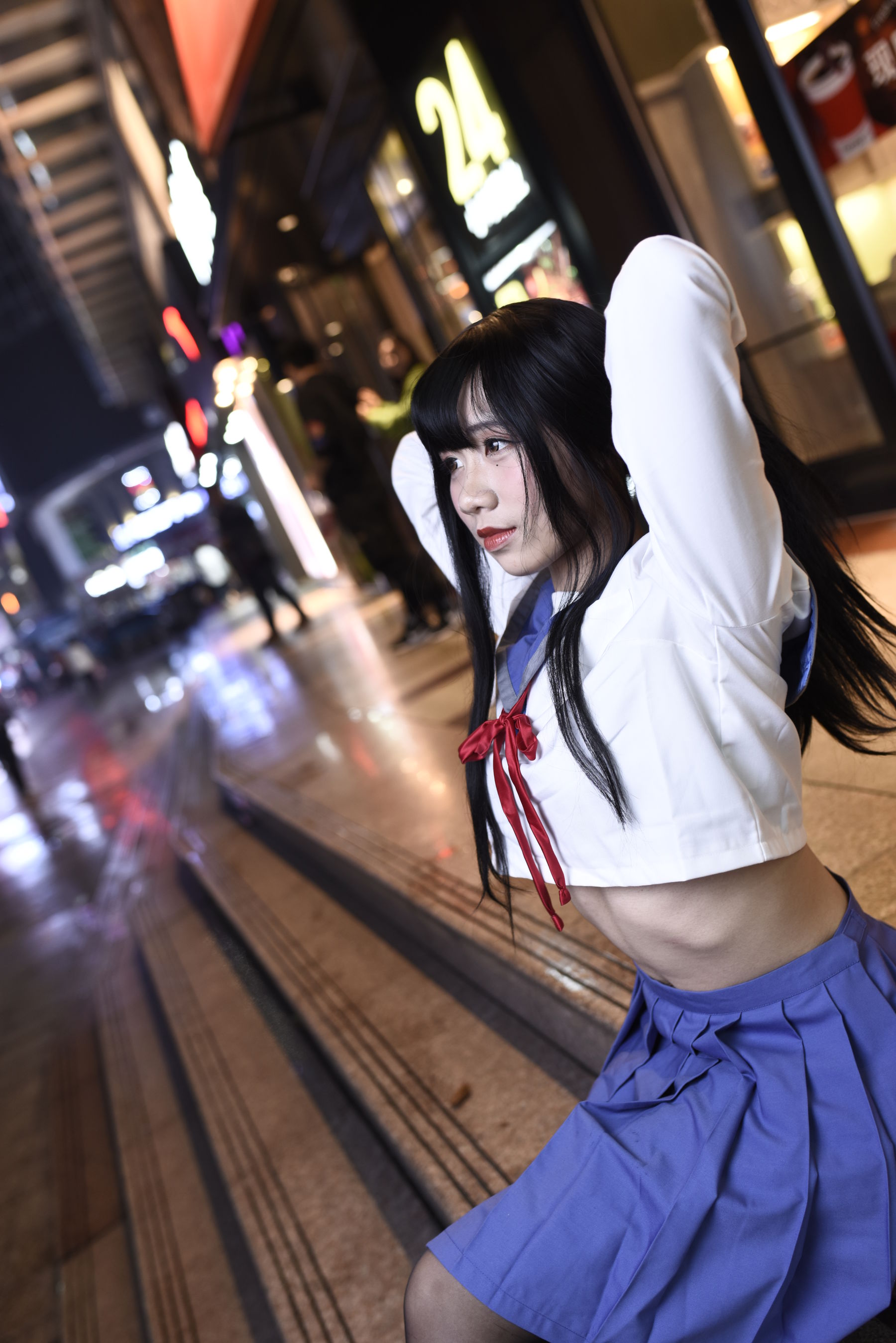 动漫博主九曲Jean JK制服