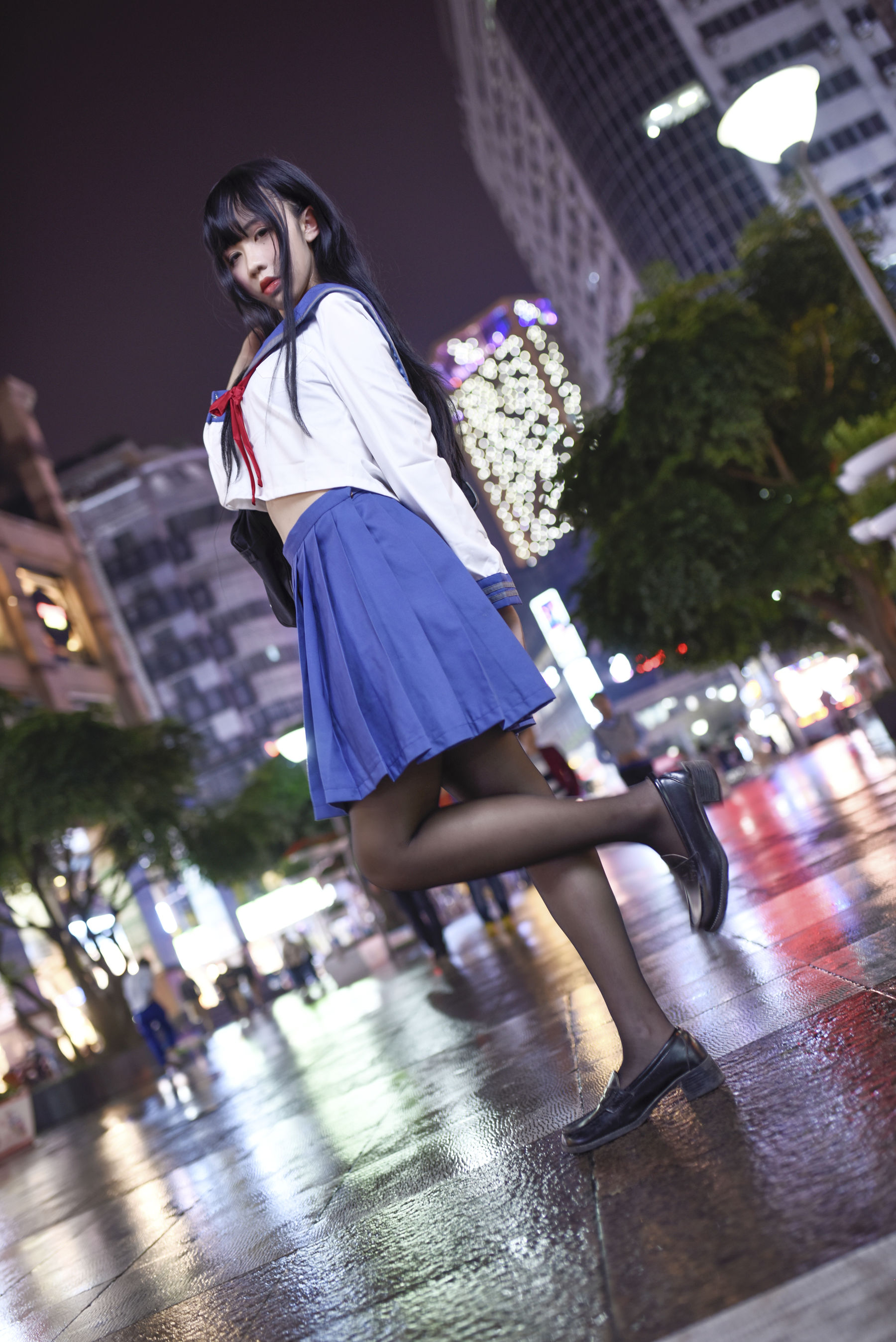 动漫博主九曲Jean JK制服