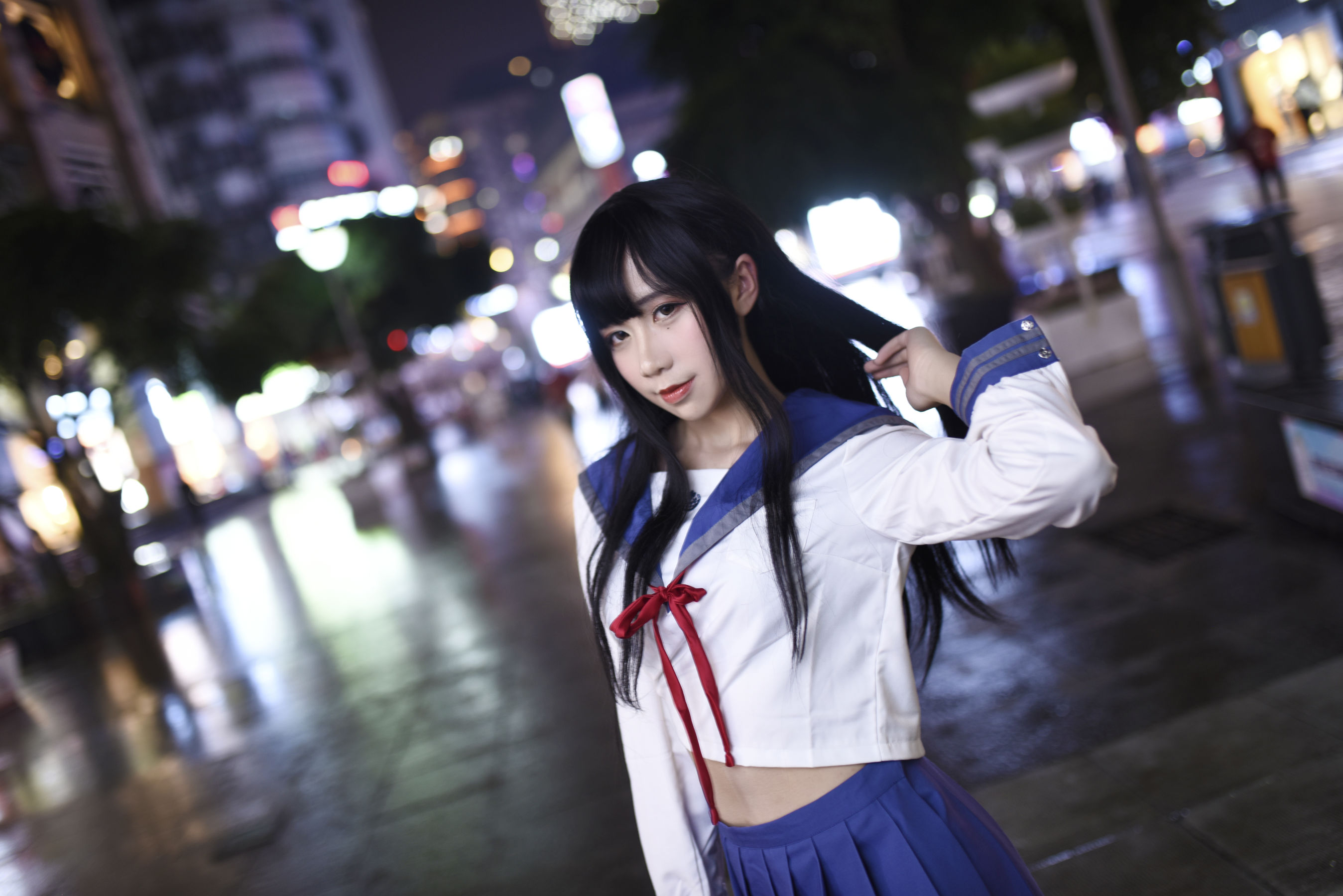 动漫博主九曲Jean JK制服