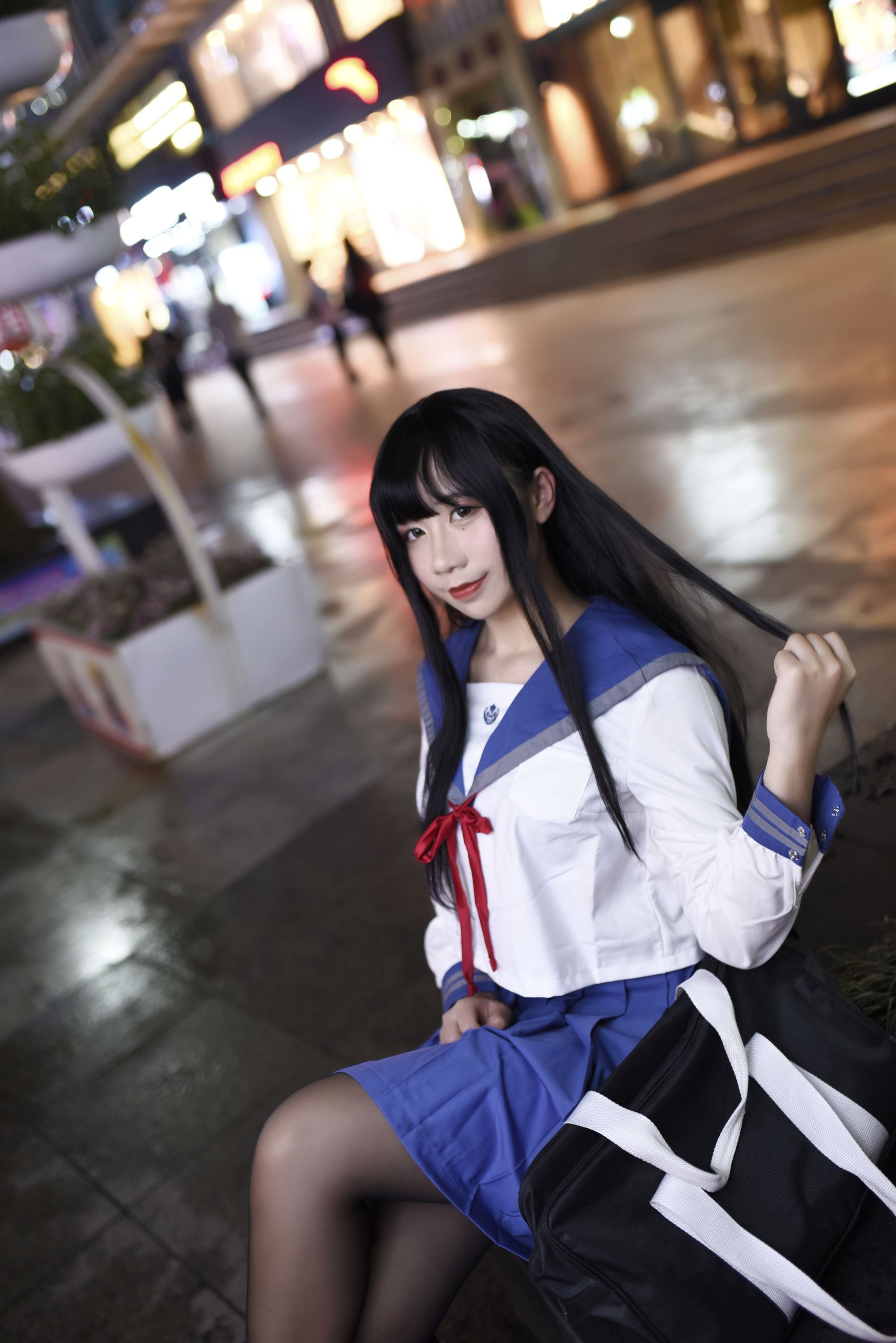 动漫博主九曲Jean JK制服