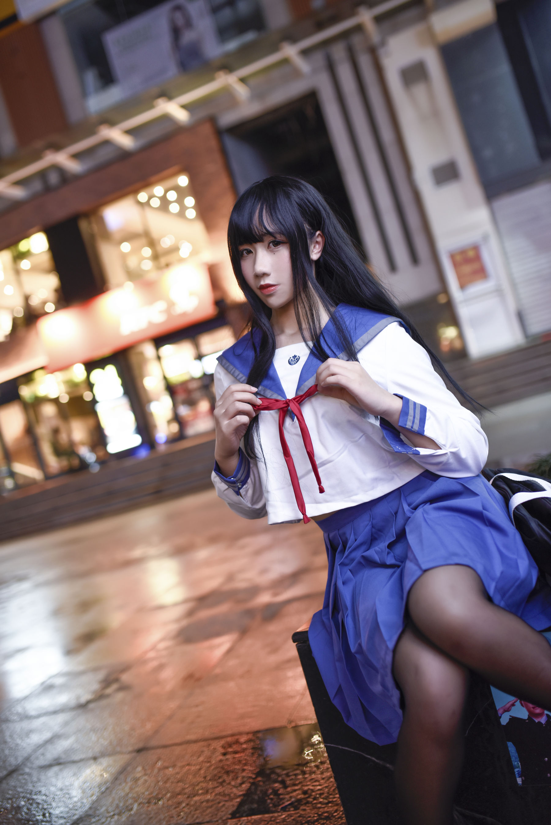 动漫博主九曲Jean JK制服