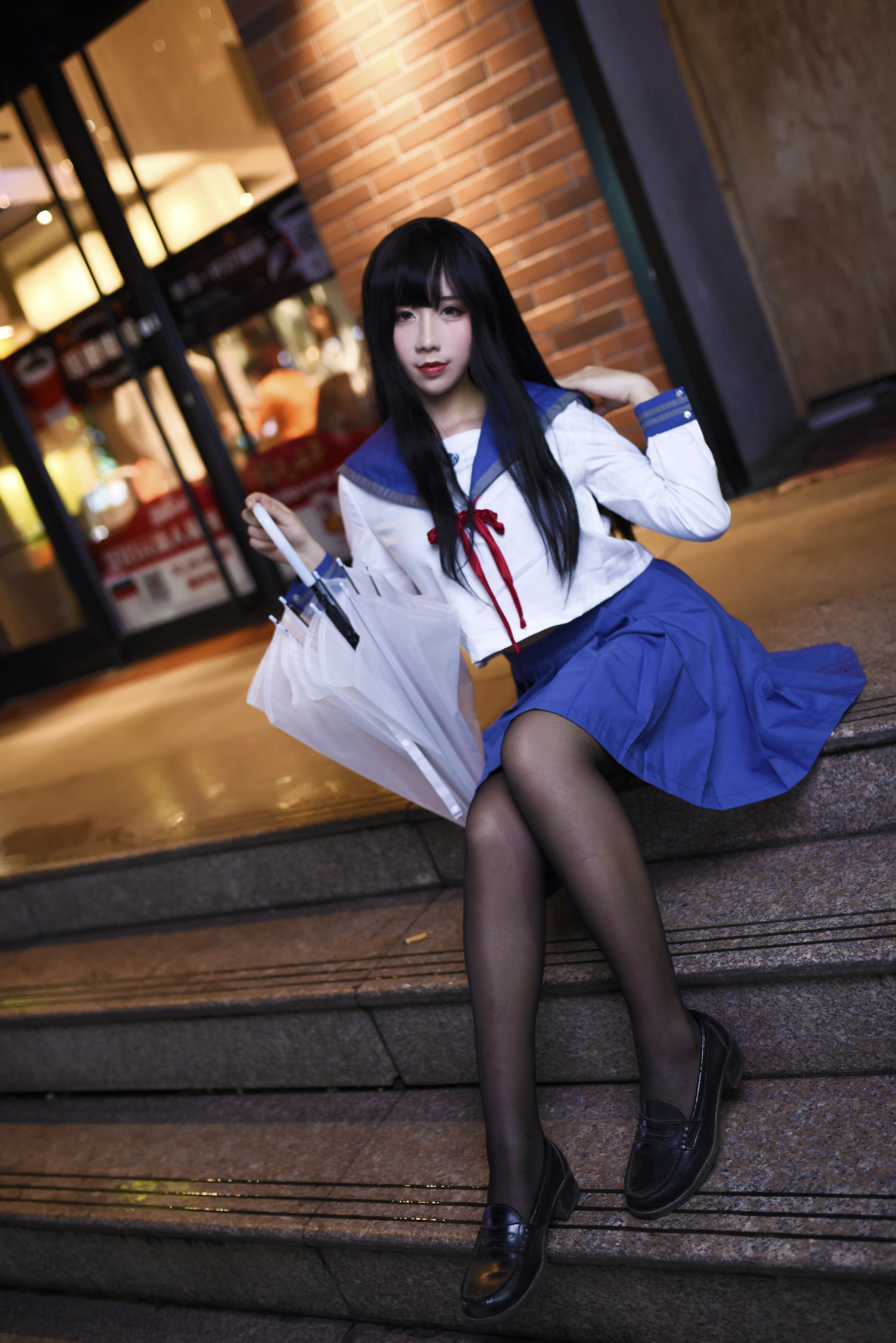 动漫博主九曲Jean JK制服