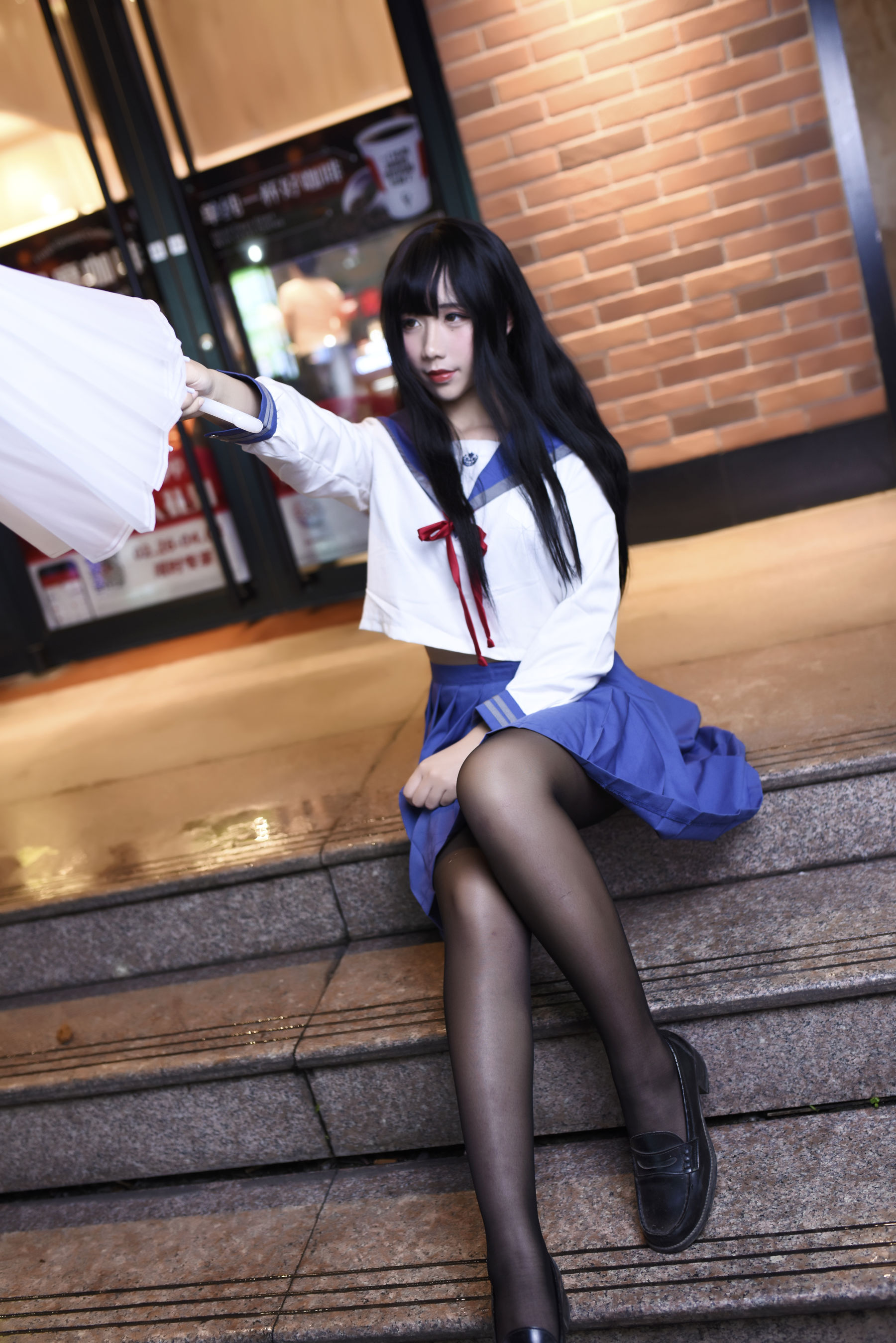 动漫博主九曲Jean JK制服