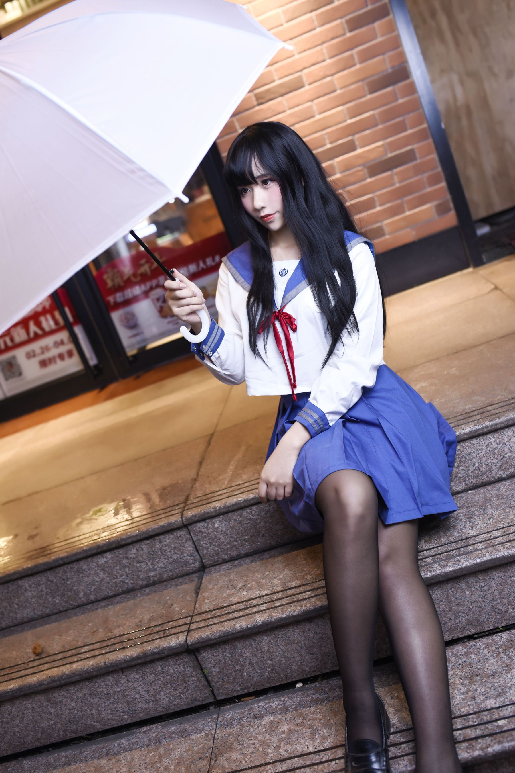 动漫博主九曲Jean JK制服