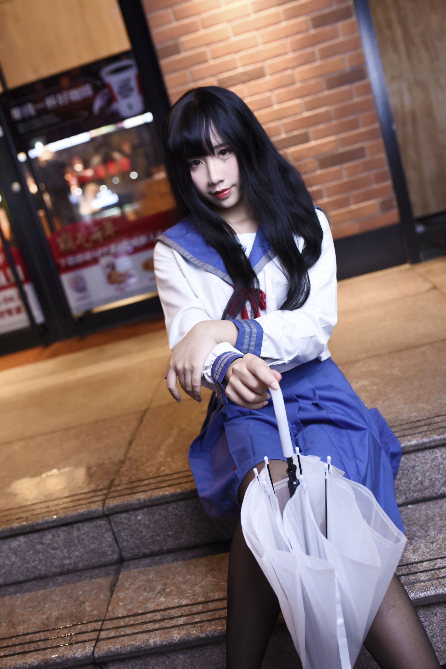 动漫博主九曲Jean JK制服