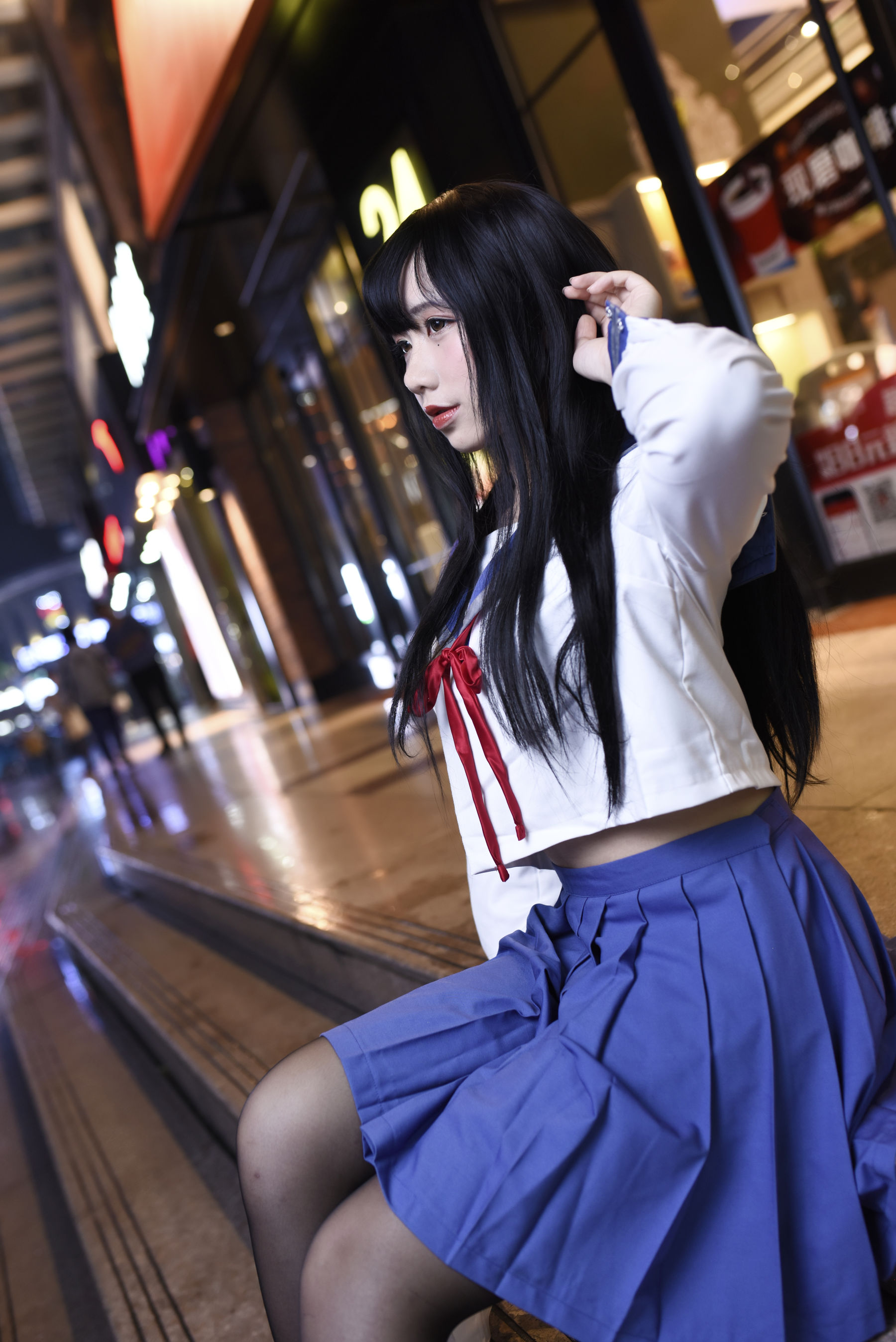 动漫博主九曲Jean JK制服