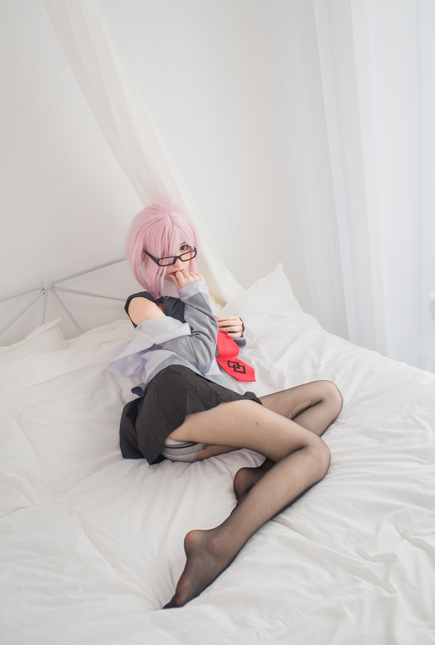 动漫博主南桃Momoko 玛修制服