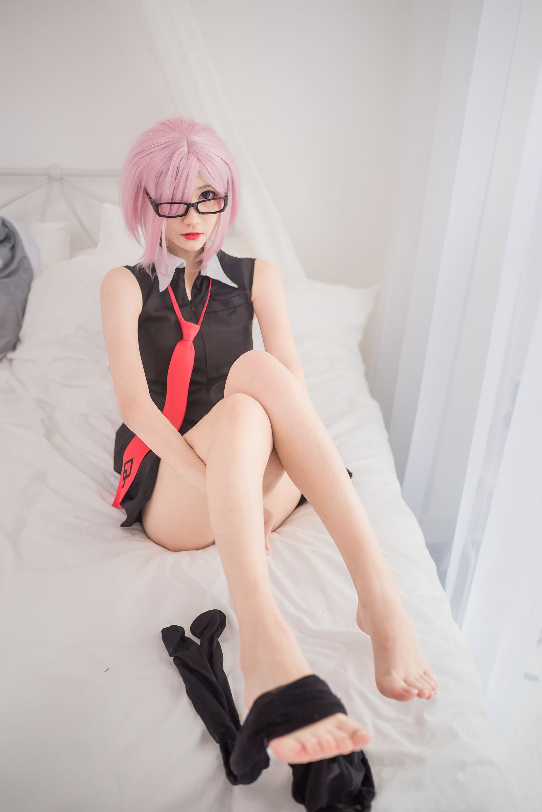动漫博主南桃Momoko 玛修制服