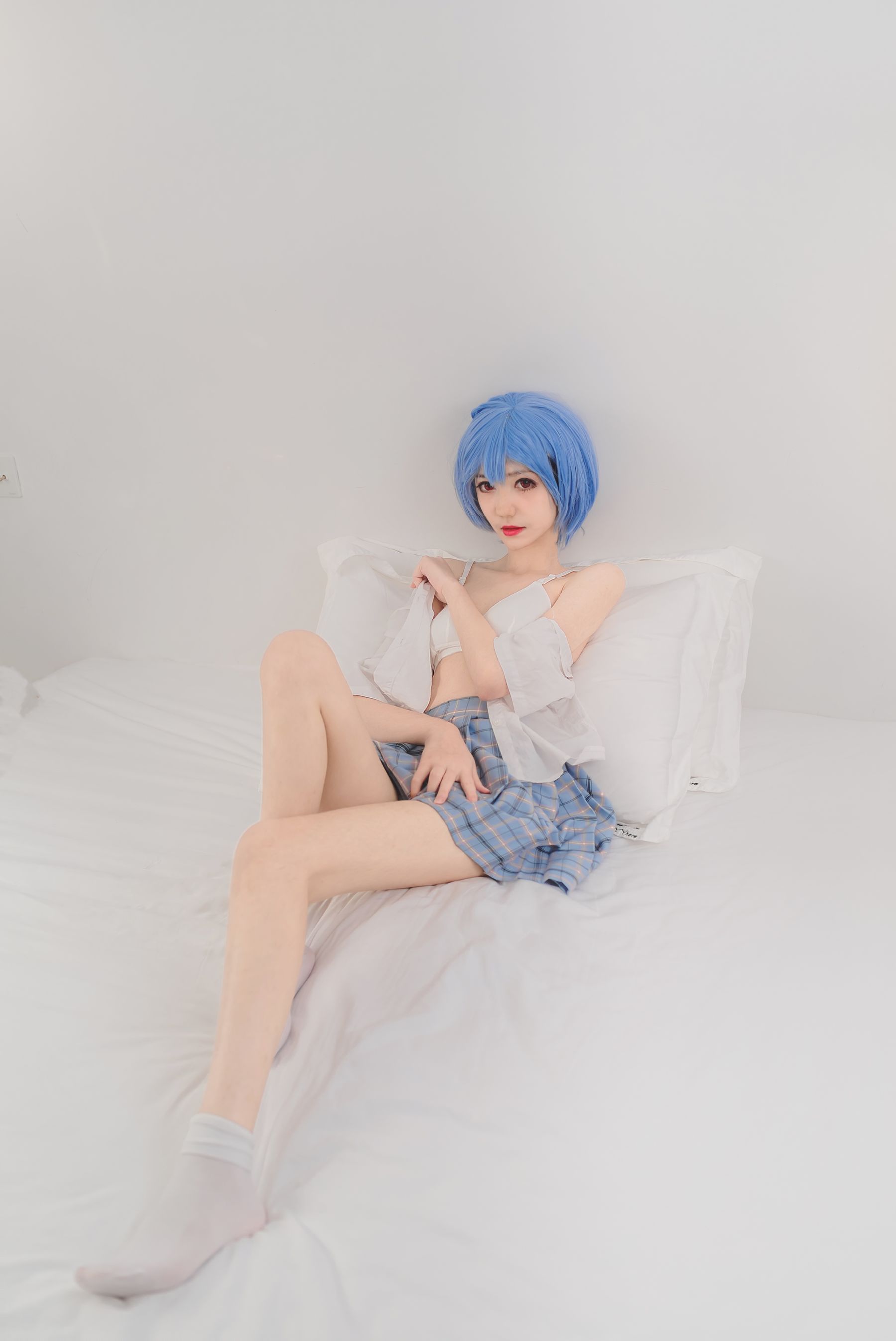 动漫博主南桃Momoko 绫波丽制服