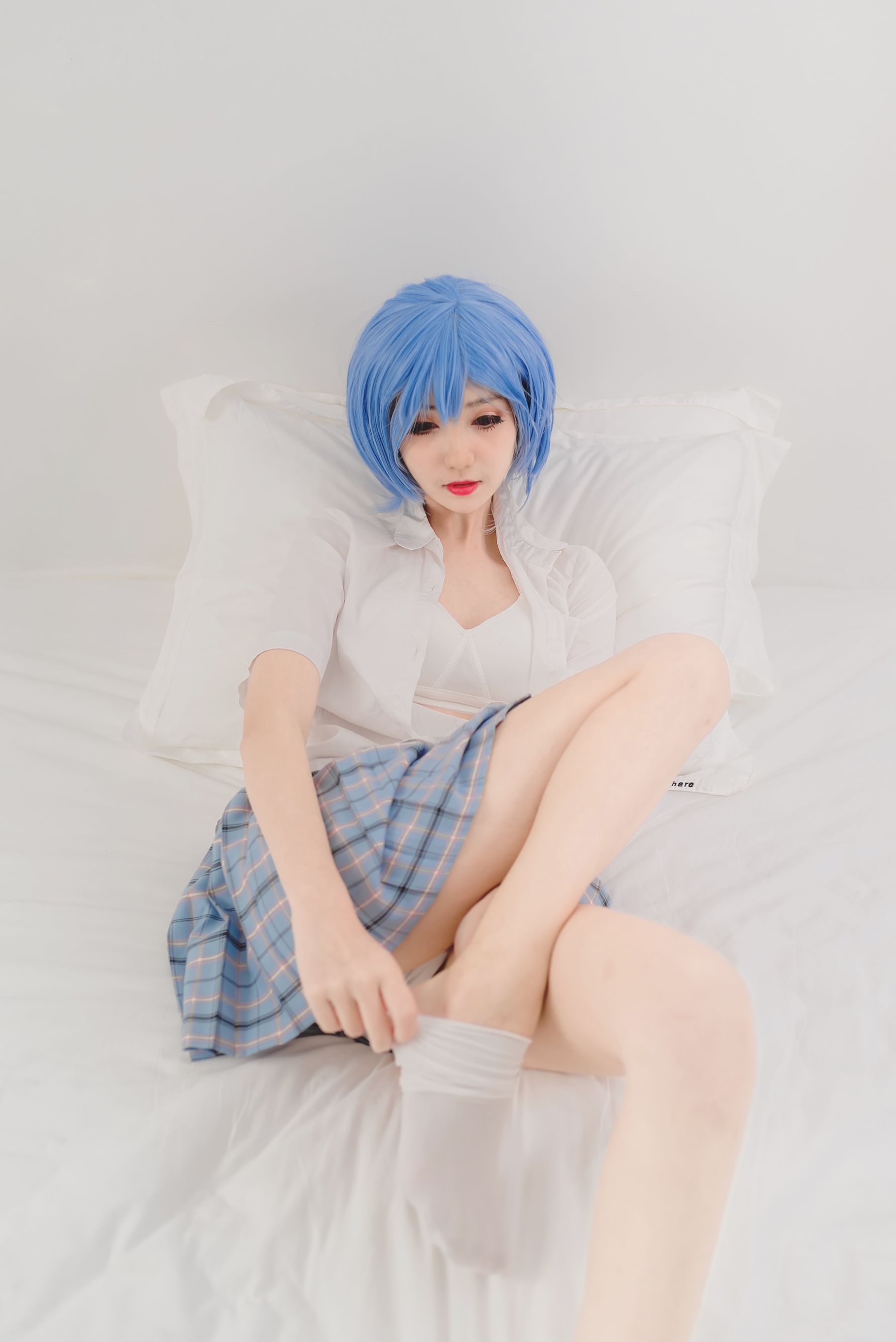 动漫博主南桃Momoko 绫波丽制服