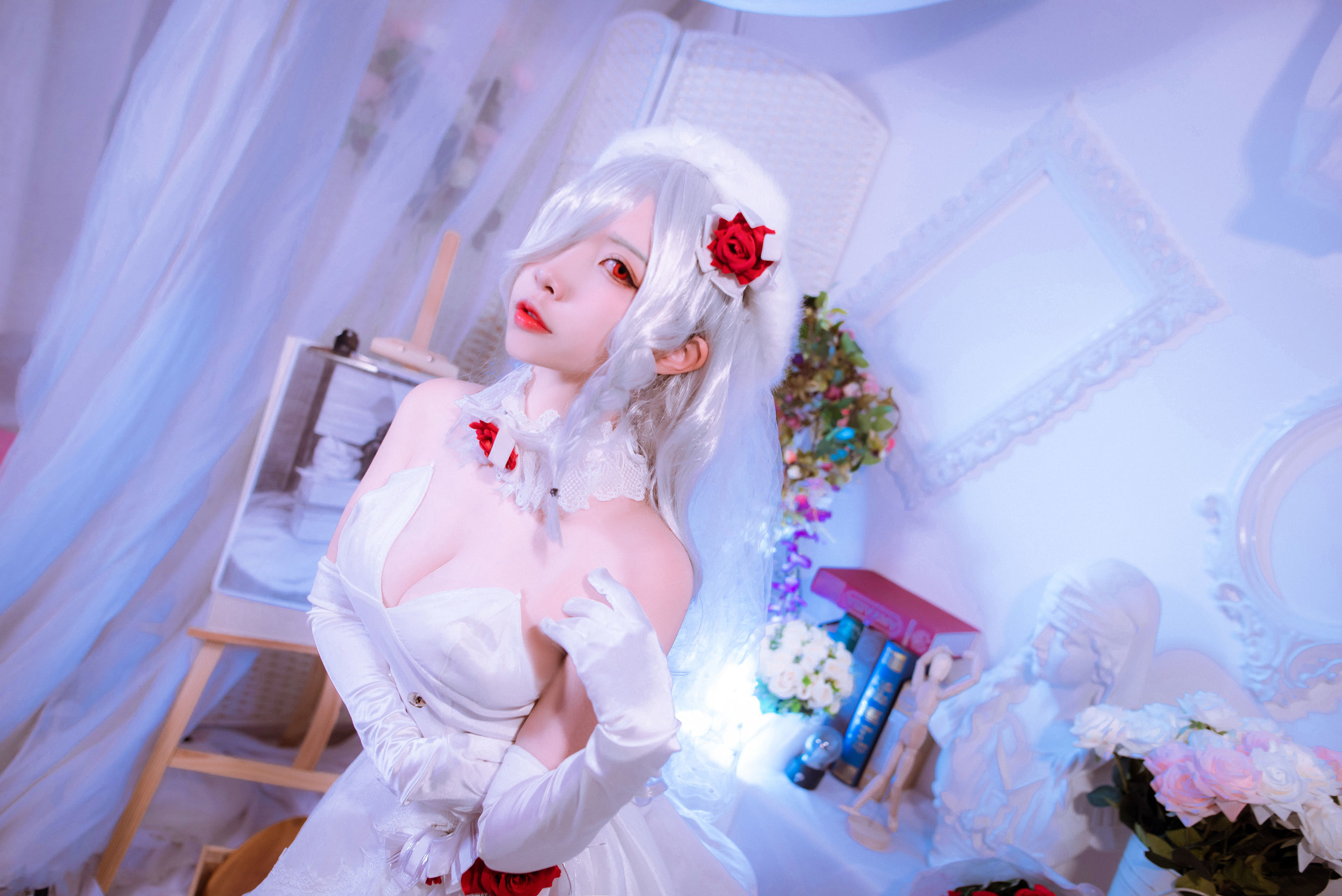 人气Coser二佐Nisa 花嫁