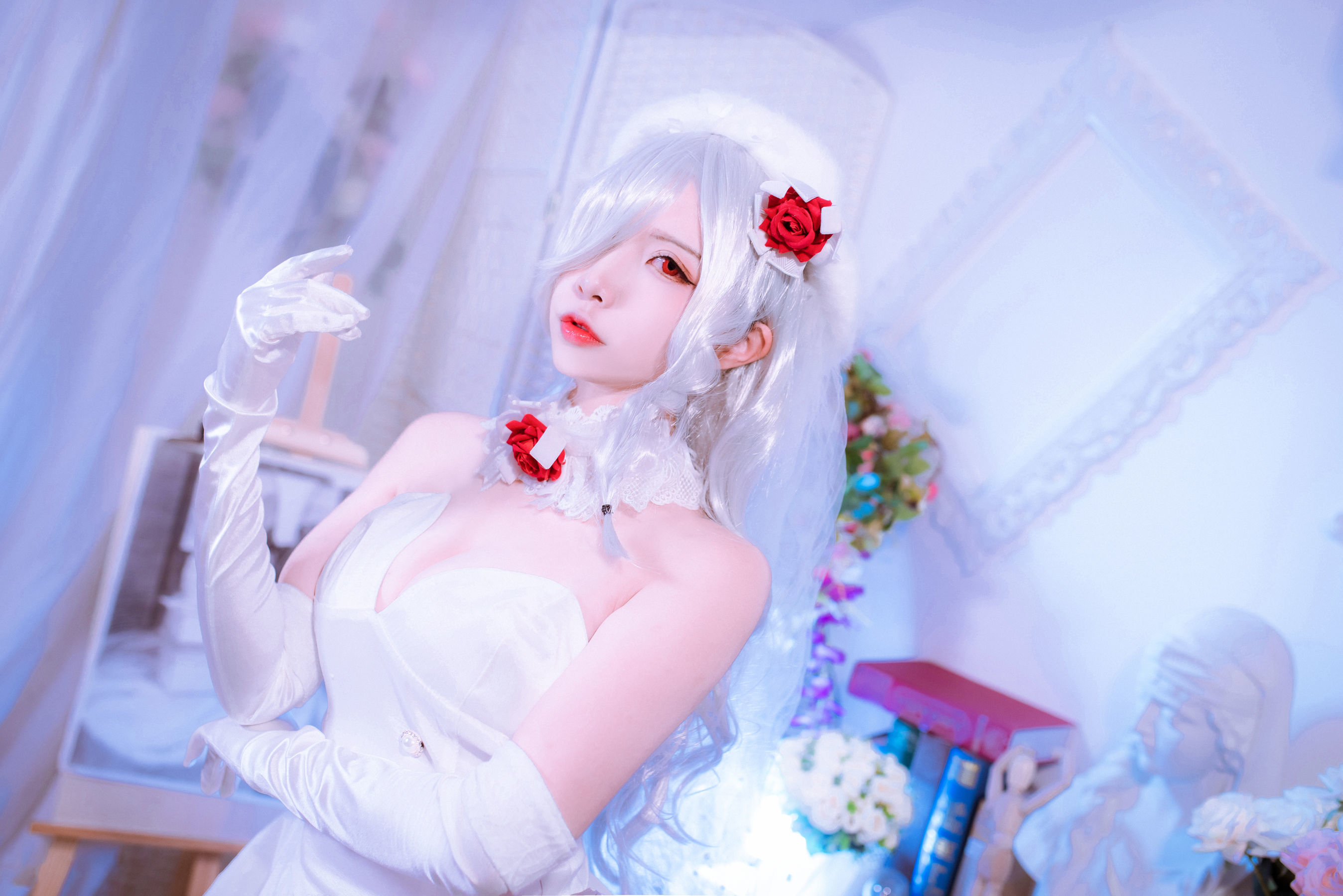 人气Coser二佐Nisa 花嫁