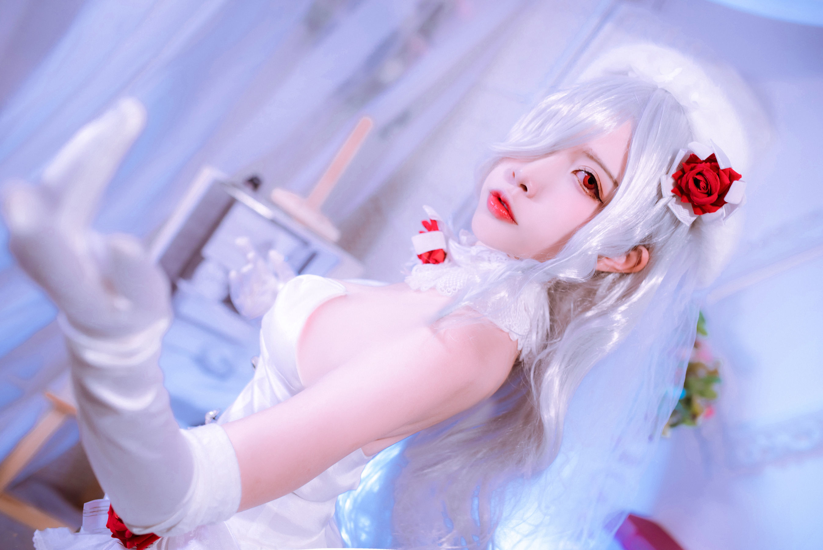 人气Coser二佐Nisa 花嫁