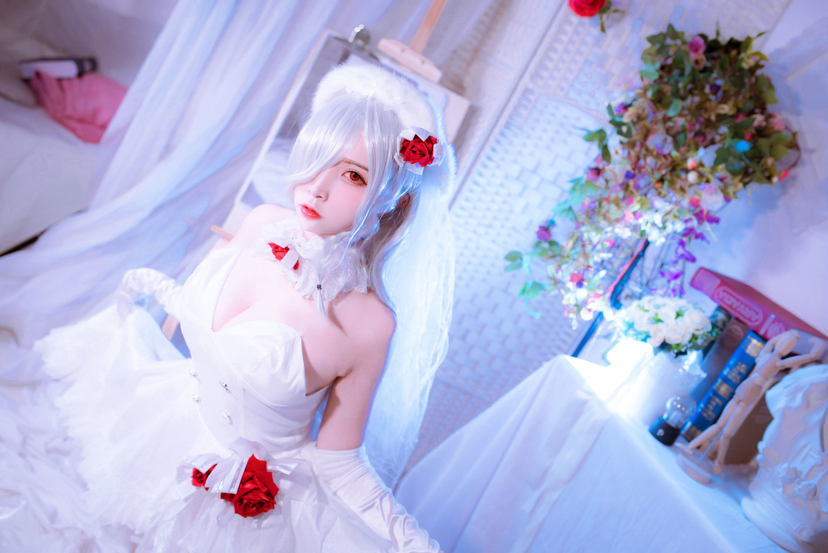 人气Coser二佐Nisa 花嫁