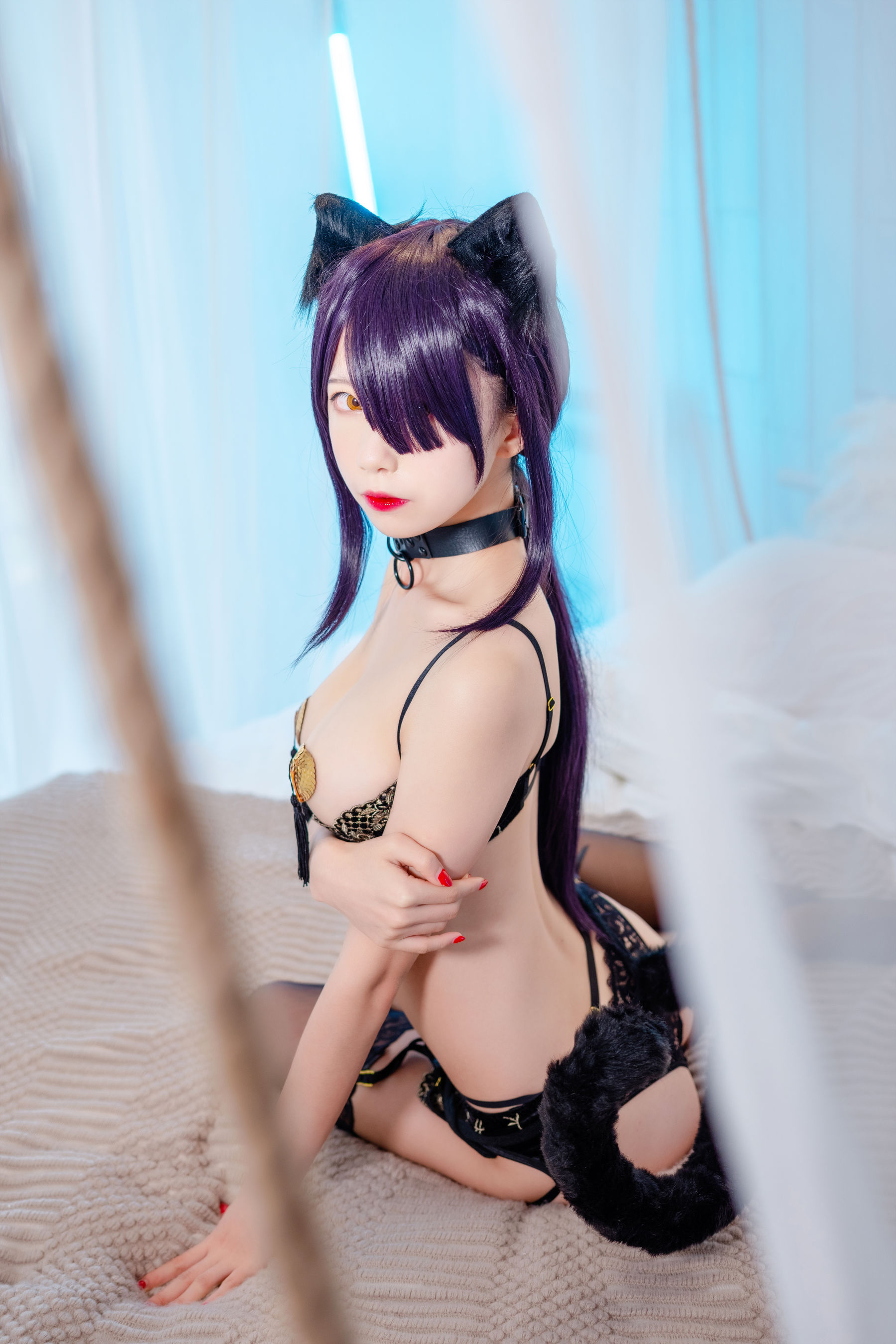 动漫博主水淼aqua 黑猫