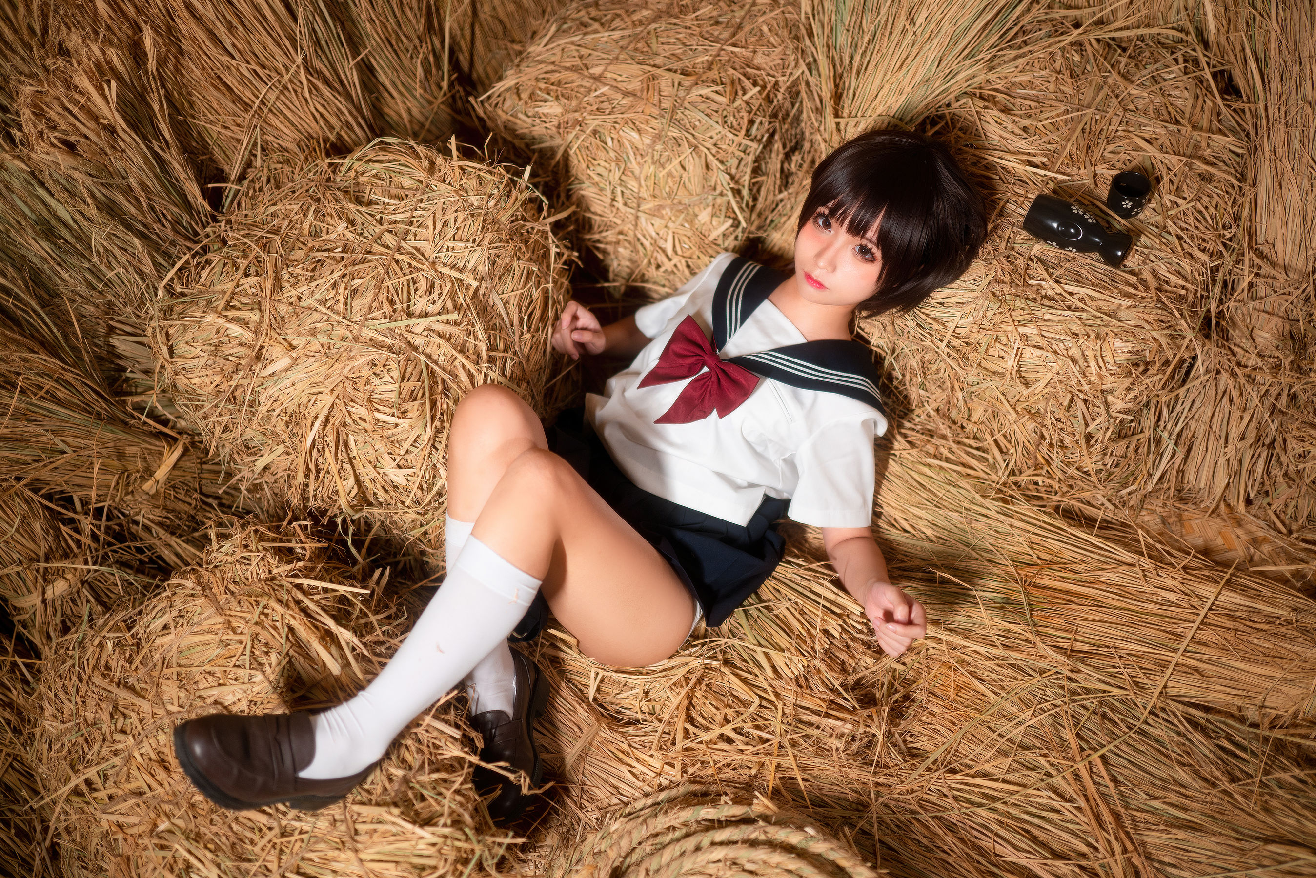 动漫博主蠢沫沫 稻草里的少女