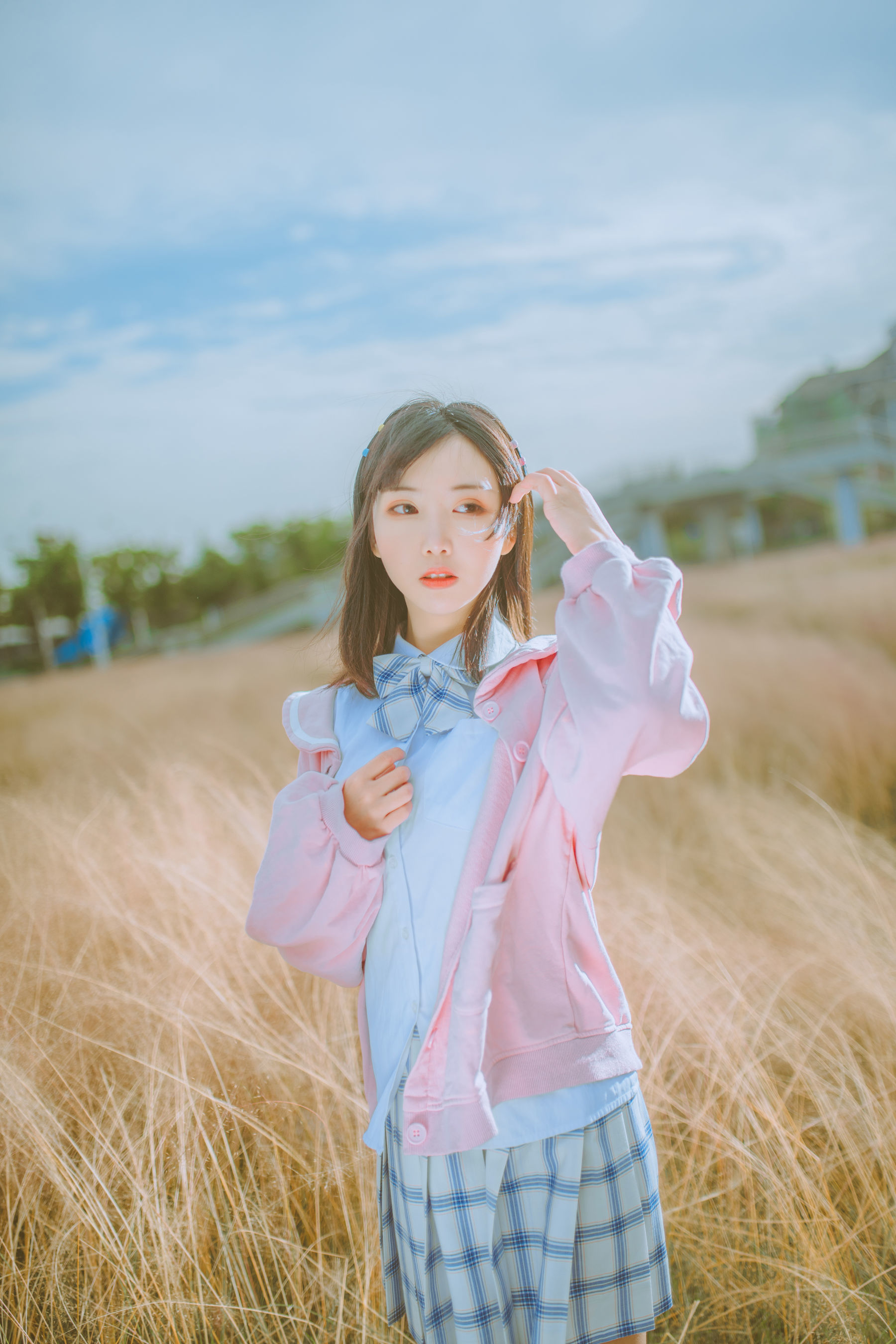 可爱人气Coser面饼仙儿 粉黛草JK