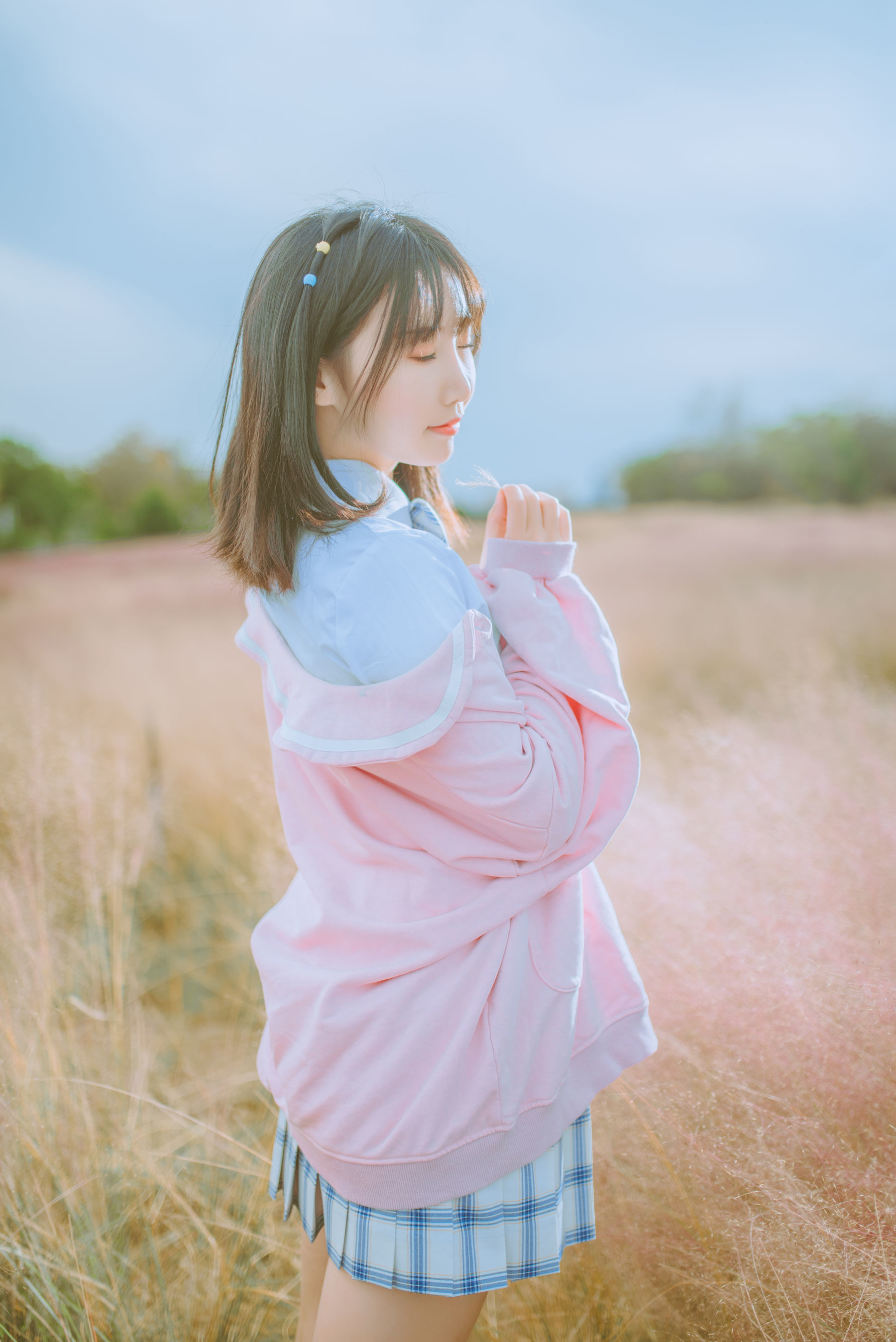 可爱人气Coser面饼仙儿 粉黛草JK