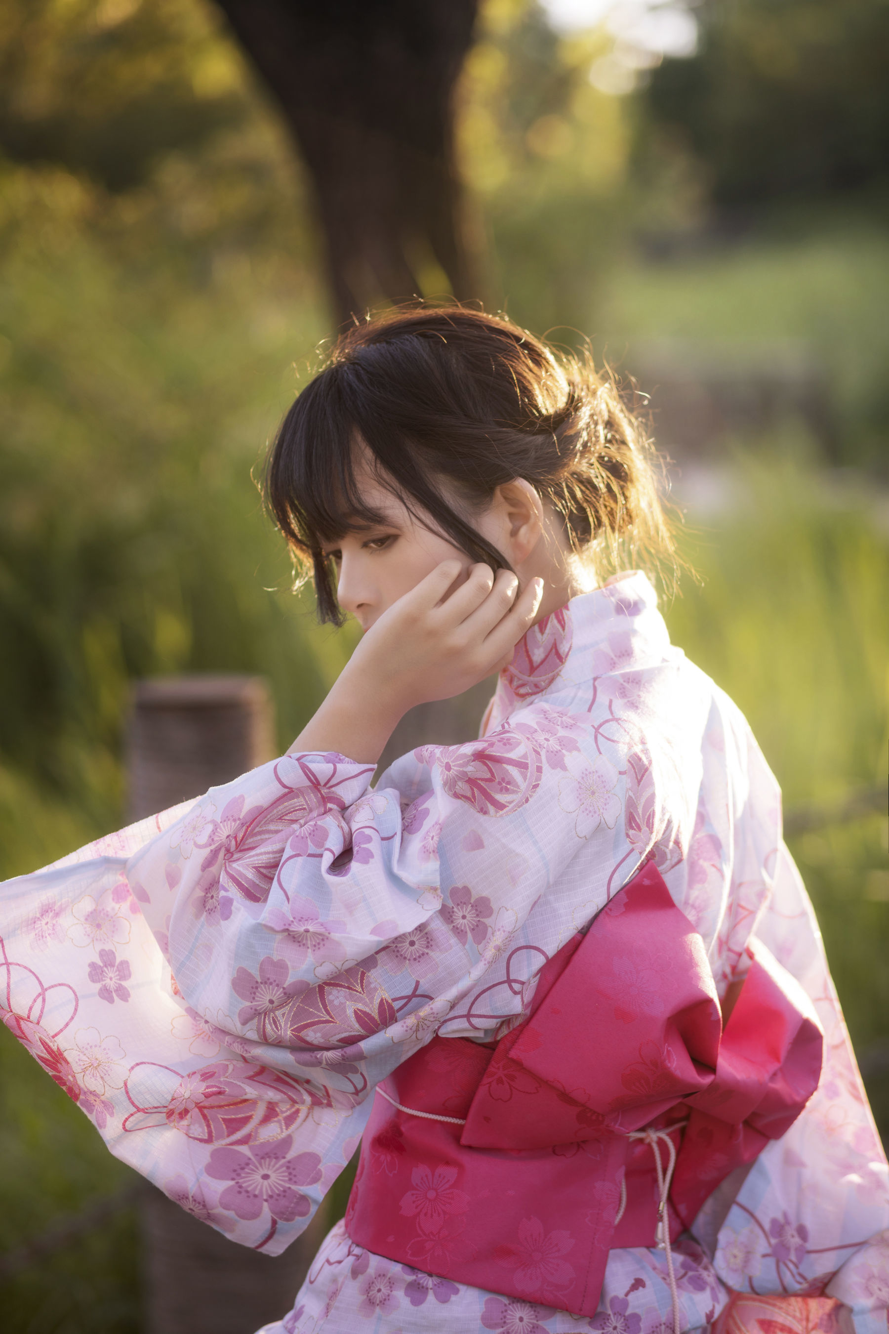 大眼萌妹黑猫猫OvO 和服超进化