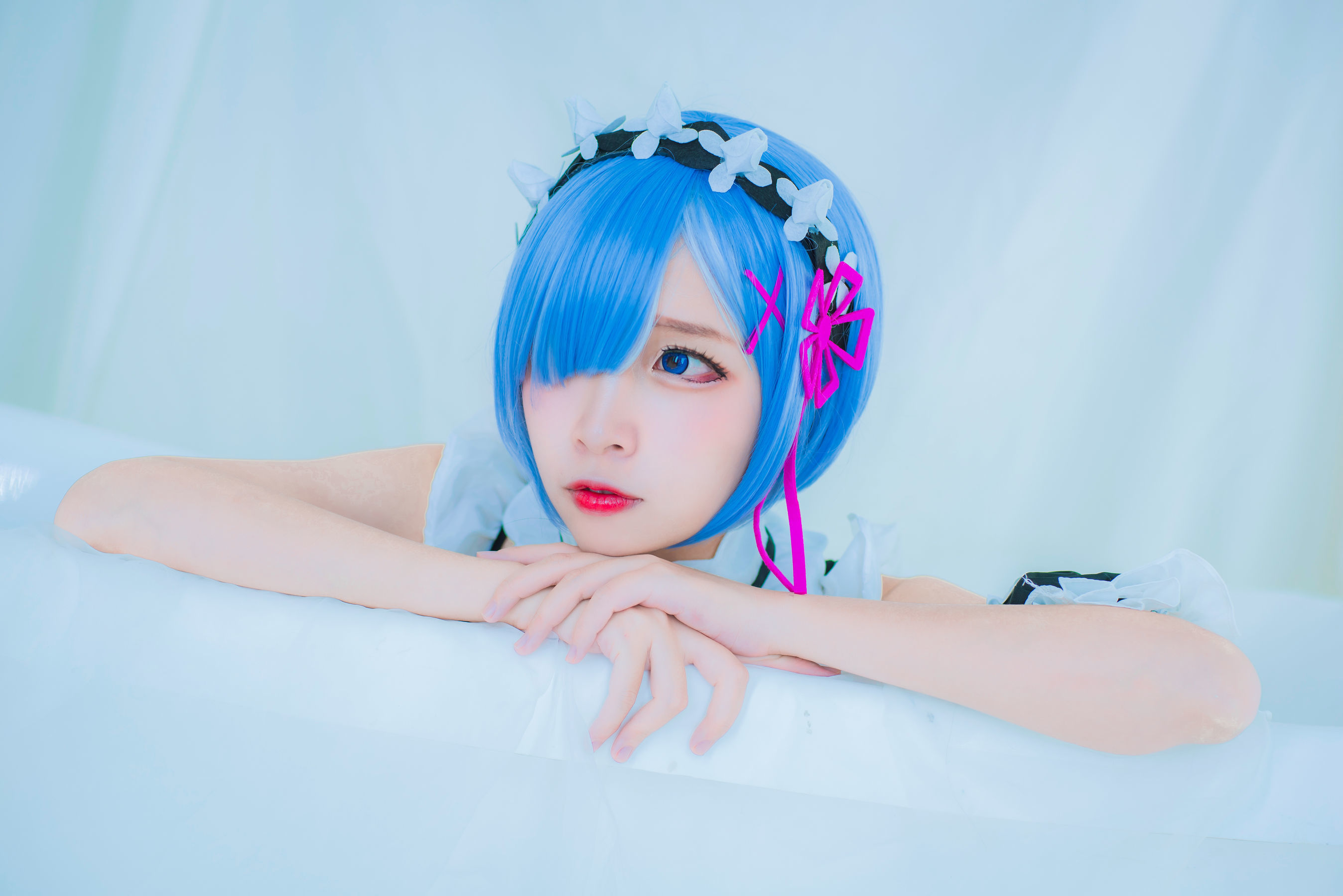人气Coser二佐Nisa 蕾姆泳装