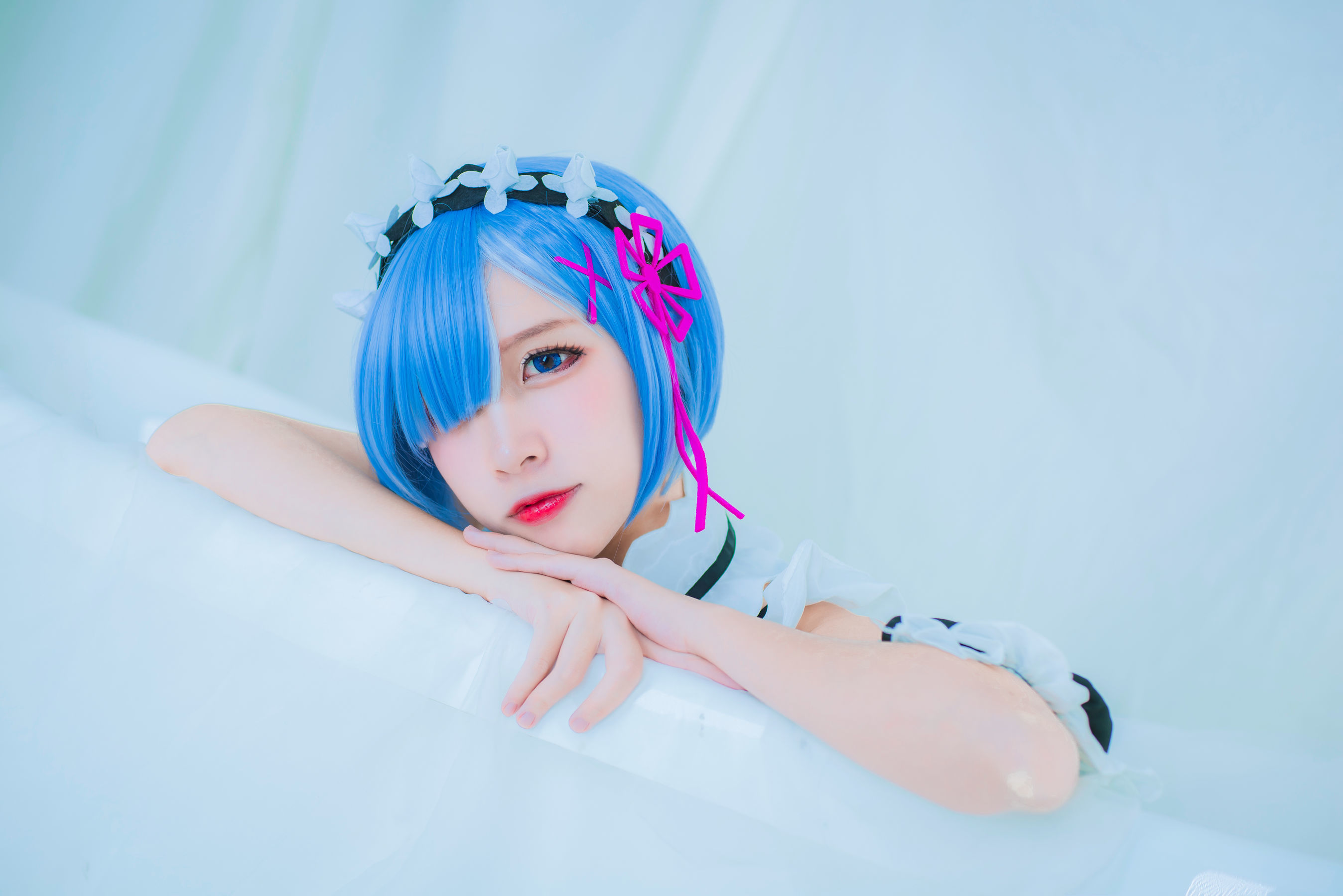 人气Coser二佐Nisa 蕾姆泳装