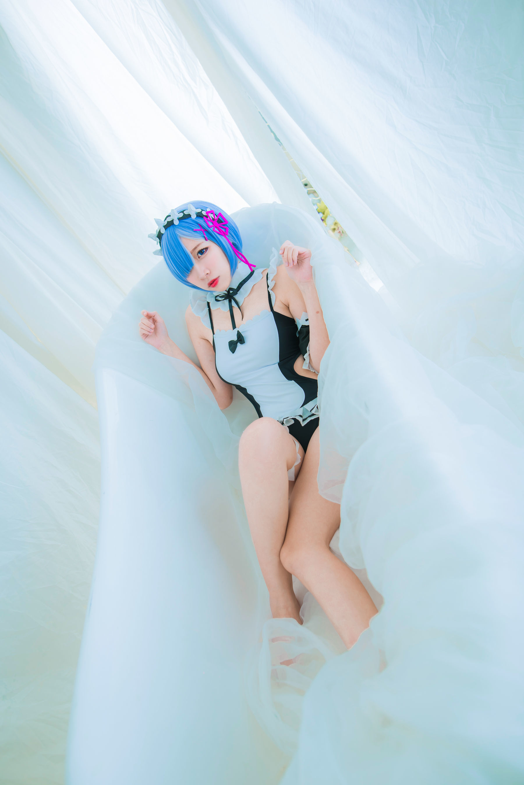 人气Coser二佐Nisa 蕾姆泳装