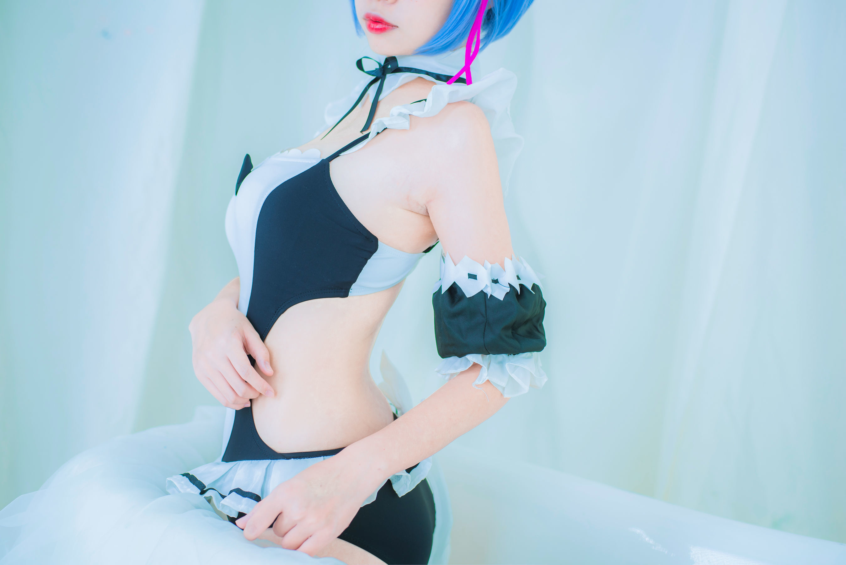 人气Coser二佐Nisa 蕾姆泳装
