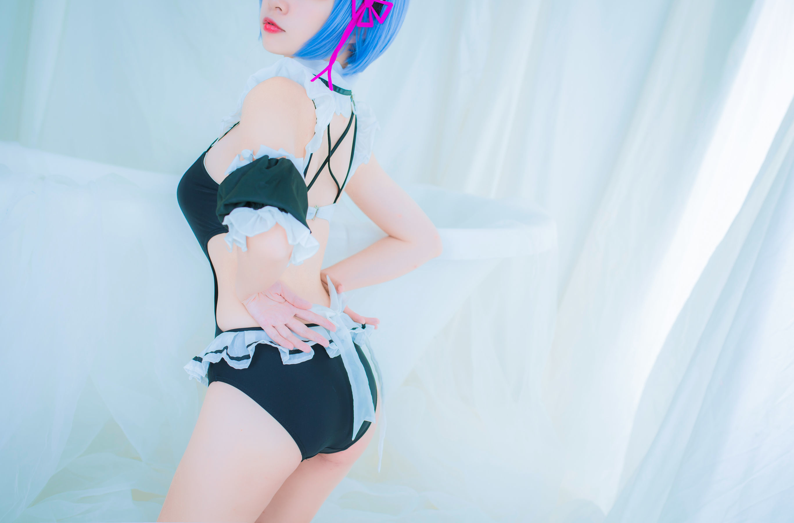人气Coser二佐Nisa 蕾姆泳装