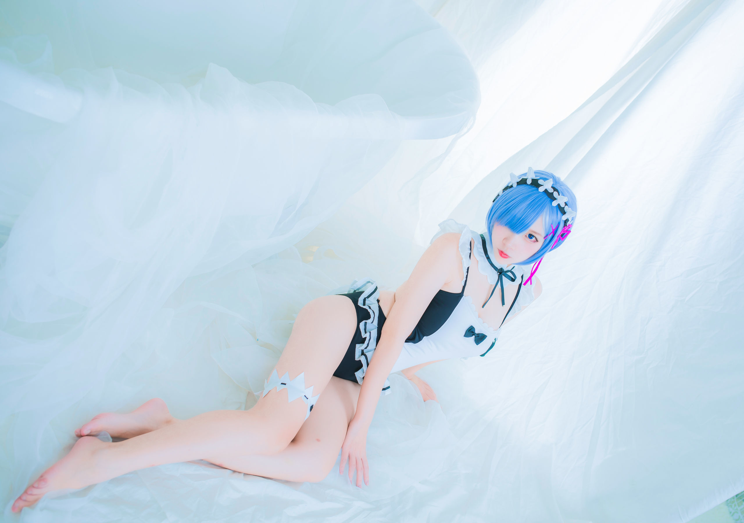 人气Coser二佐Nisa 蕾姆泳装