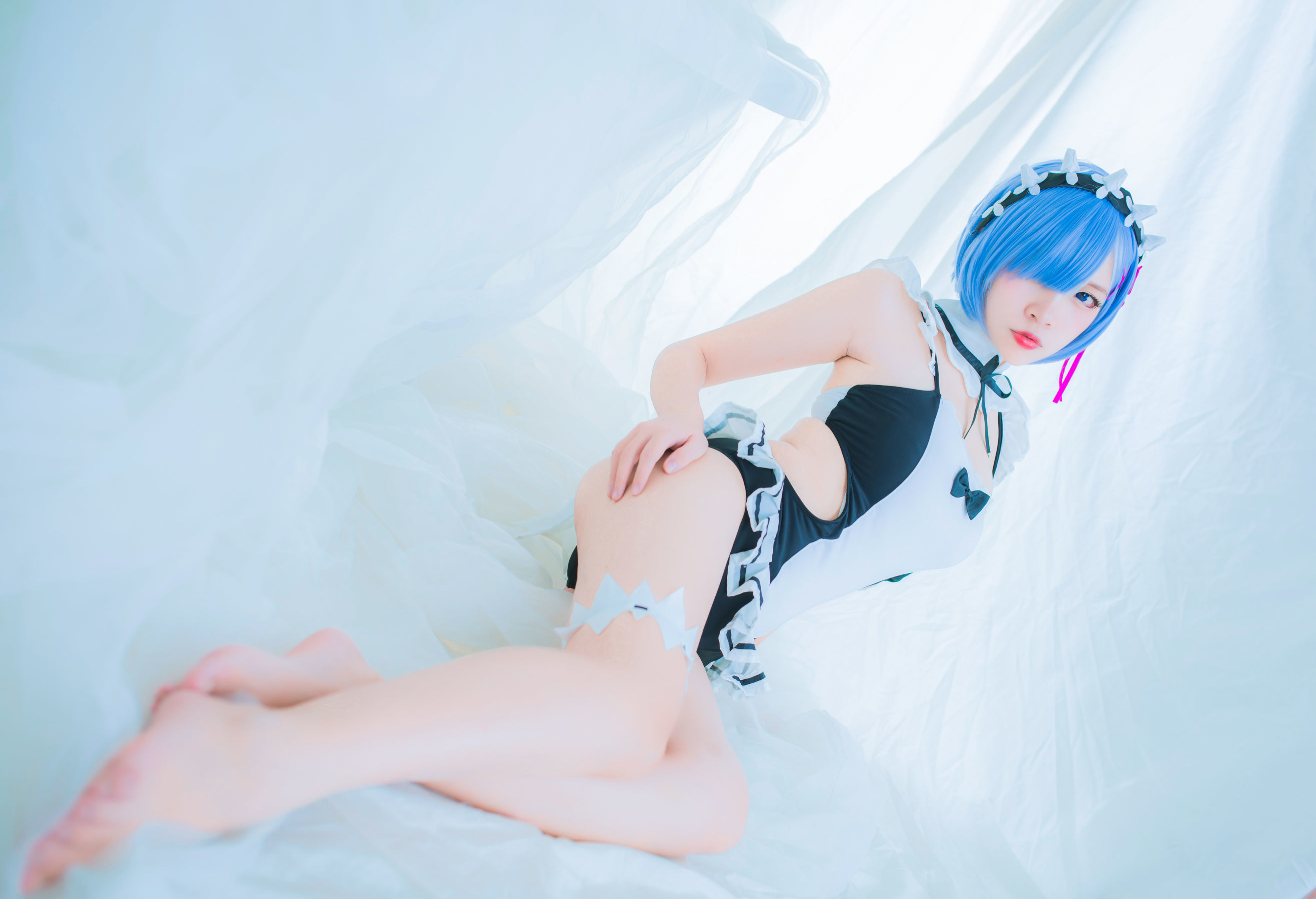 人气Coser二佐Nisa 蕾姆泳装