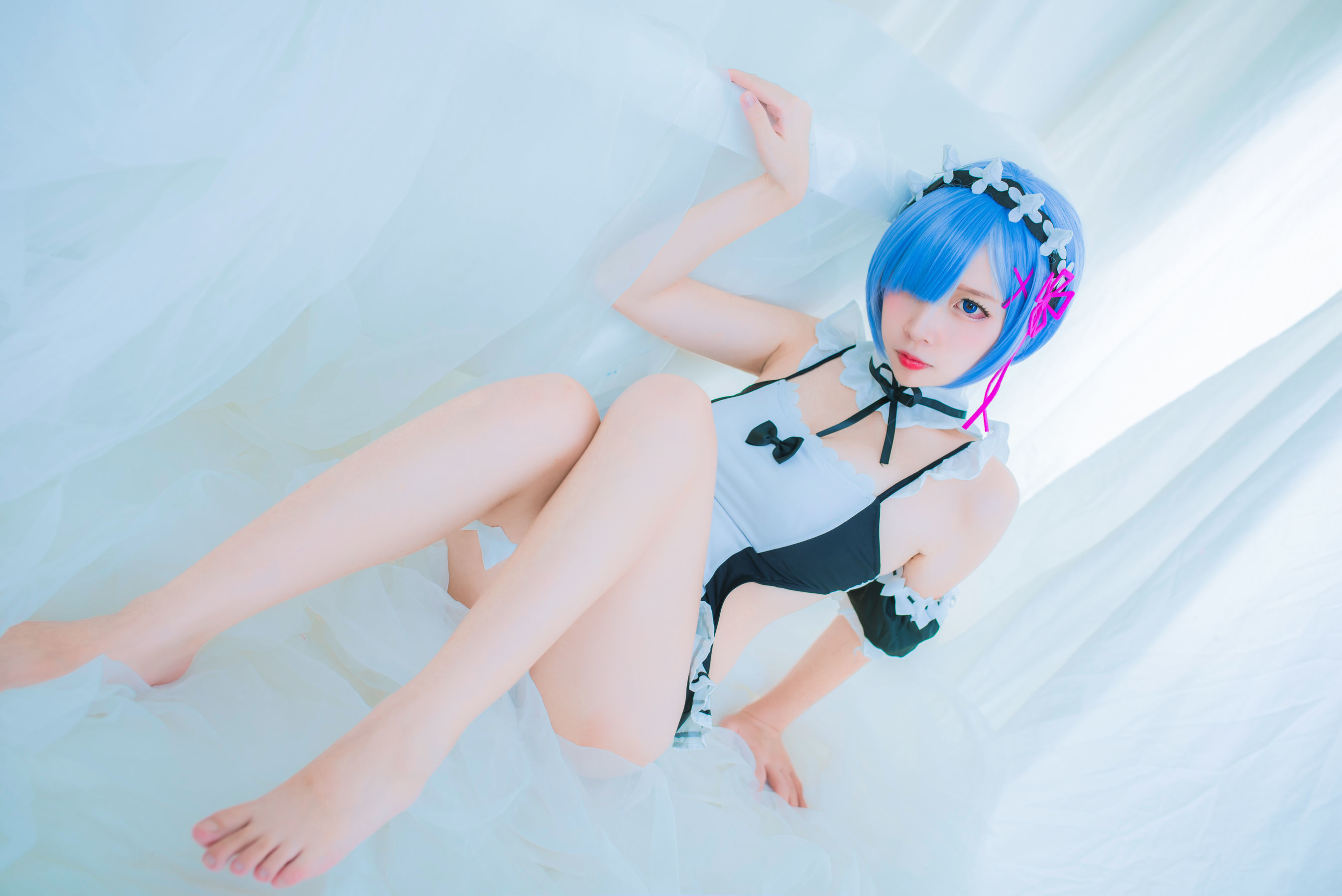 人气Coser二佐Nisa 蕾姆泳装