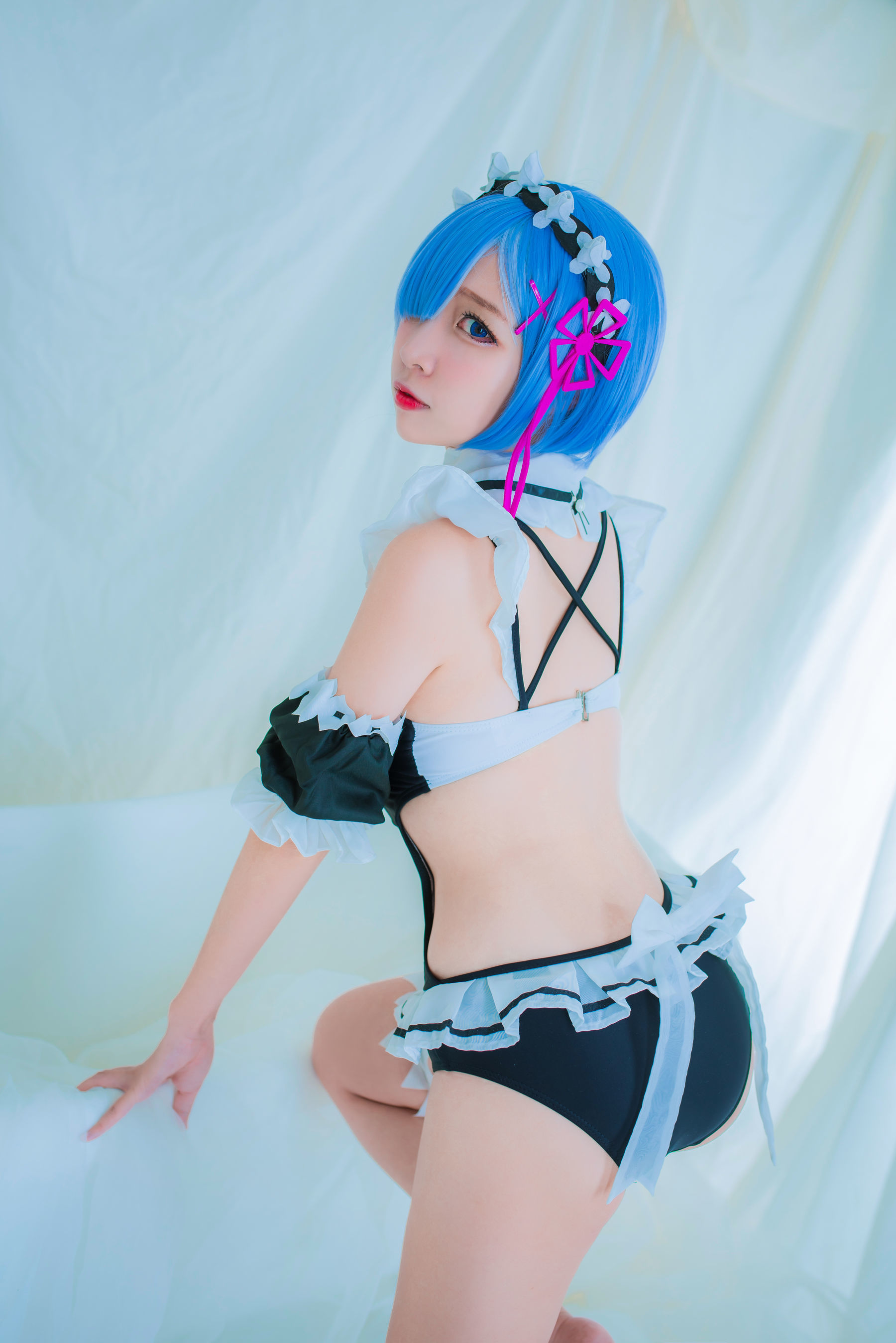 人气Coser二佐Nisa 蕾姆泳装
