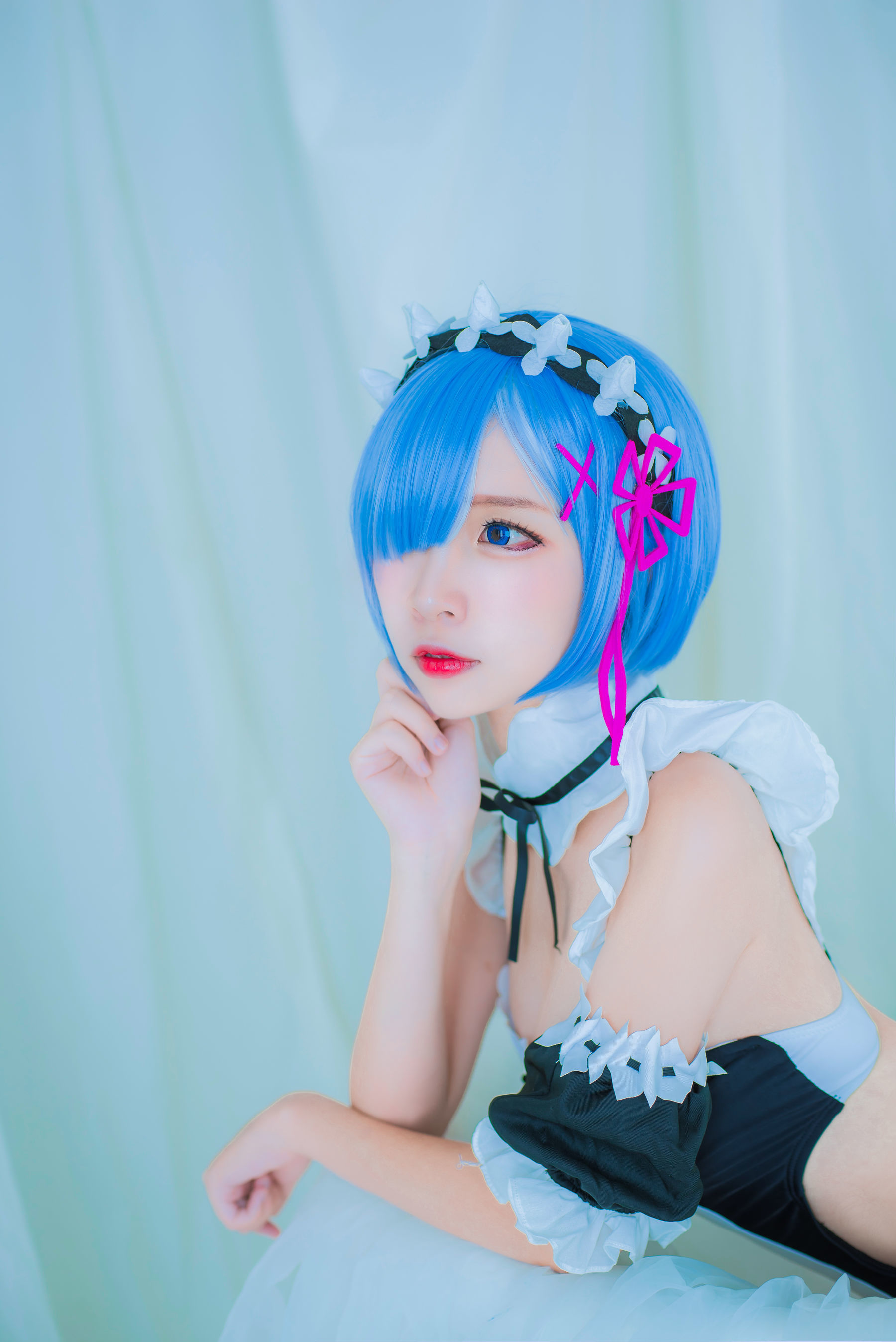 人气Coser二佐Nisa 蕾姆泳装