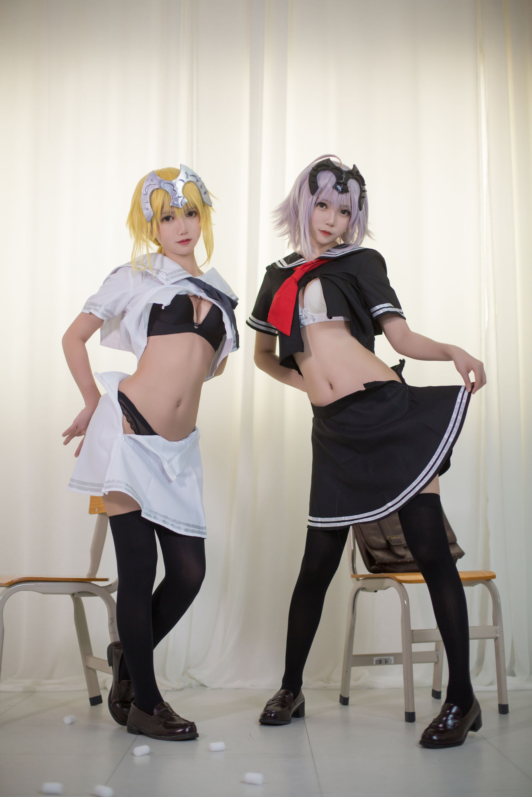 超人气Coser鳗鱼霏儿&大肉丸Amiee 贞德