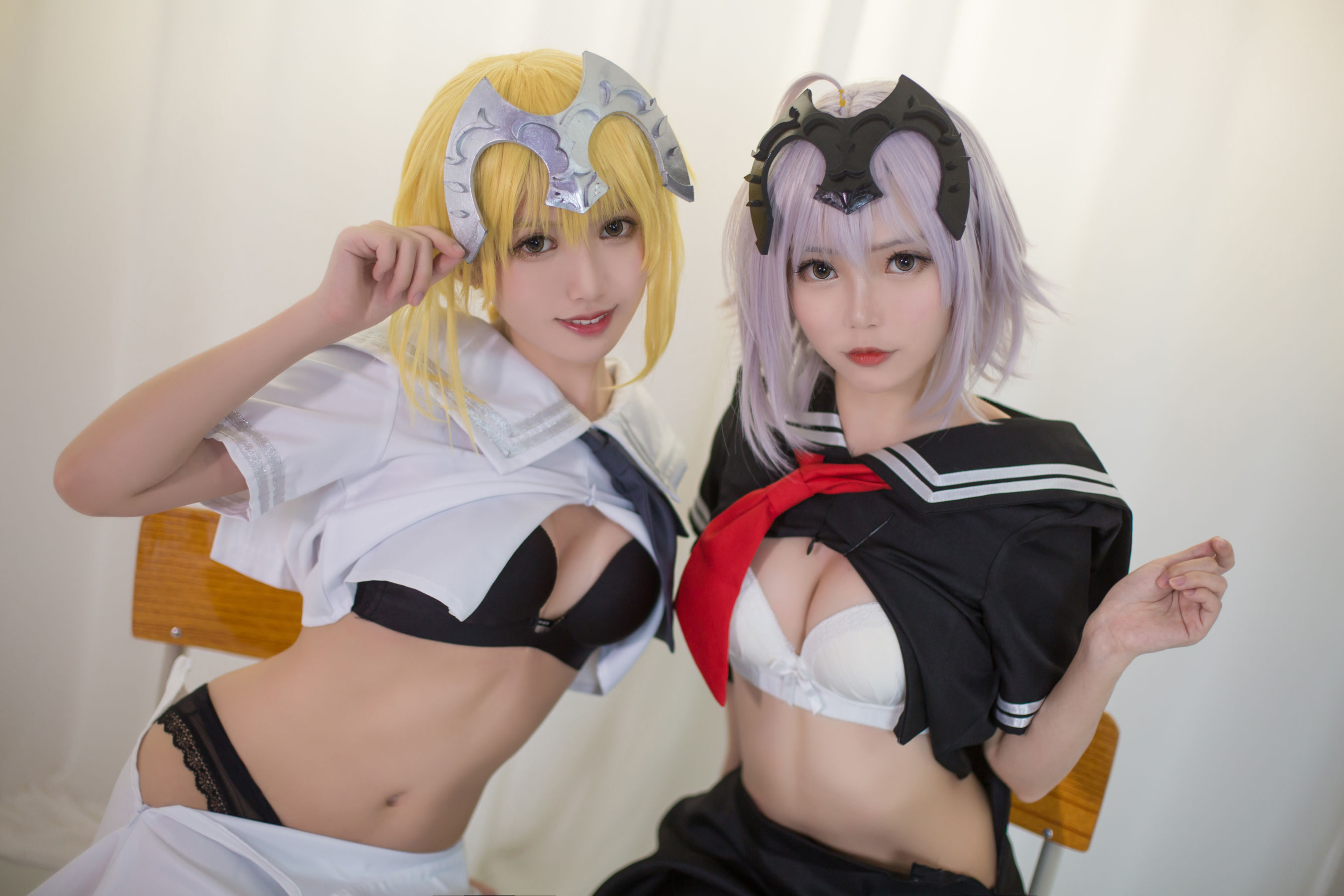 超人气Coser鳗鱼霏儿&大肉丸Amiee 贞德