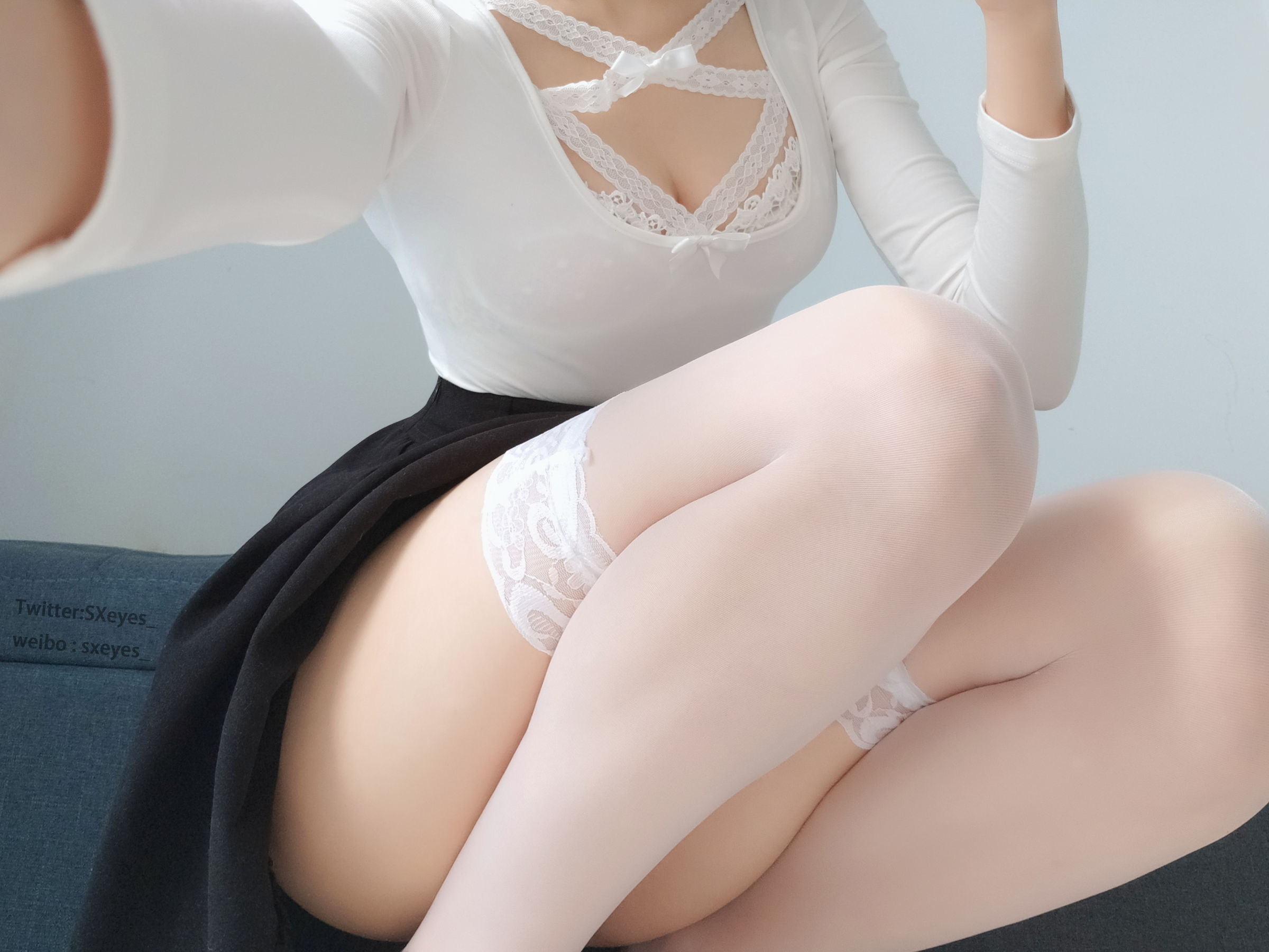 萌妹子眼酱大魔王w 白蕾丝姐姐