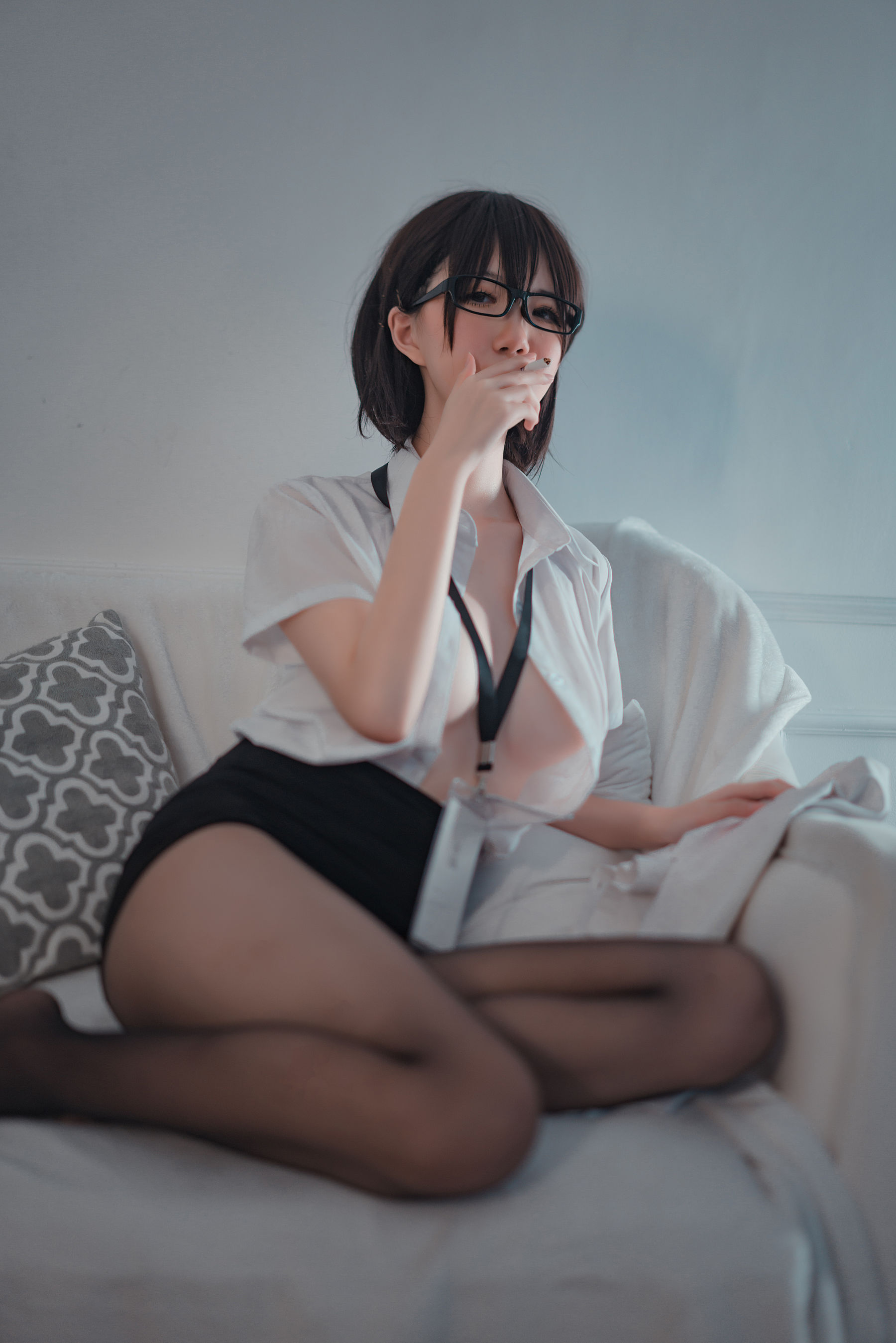 鬼马少女阿薰kaOri 黑丝OL