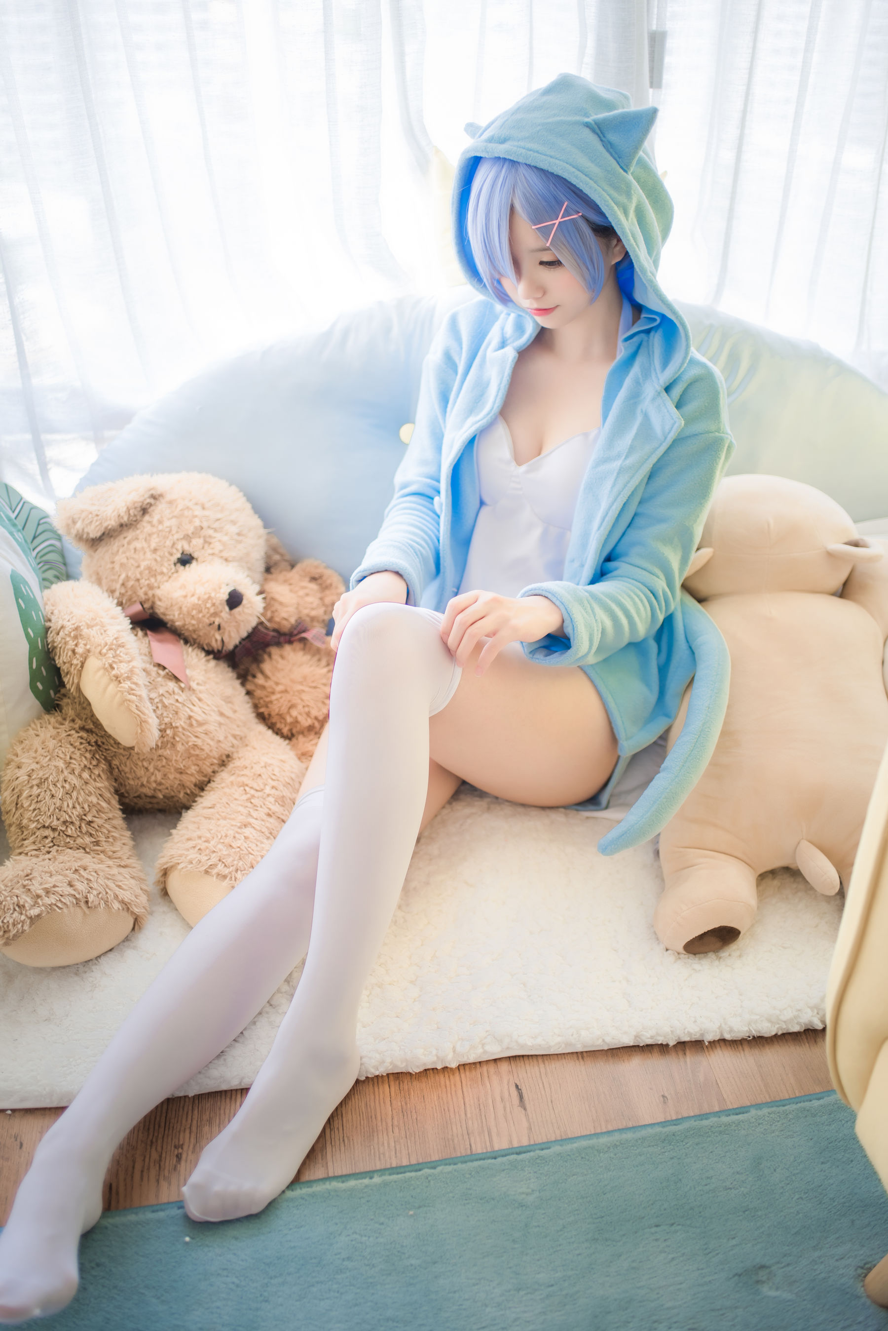 萌系小野妹子w 蕾姆 蓝色精灵