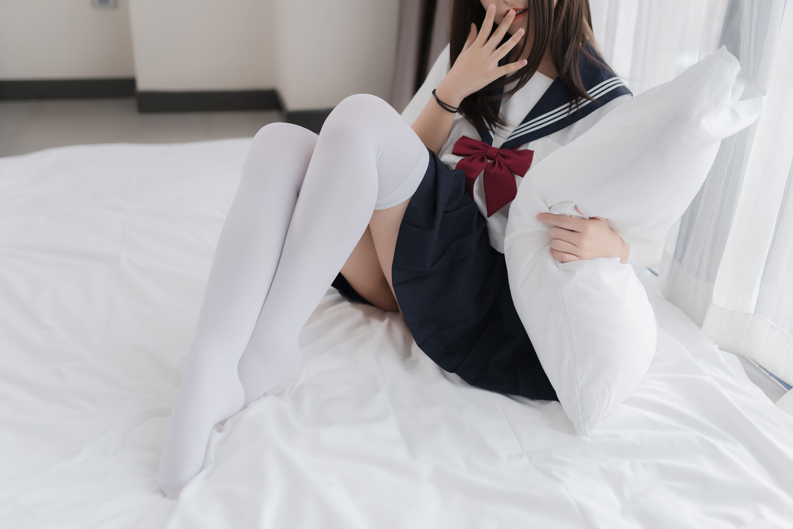 萌系小姐姐蜜汁猫裘 猫耳JK