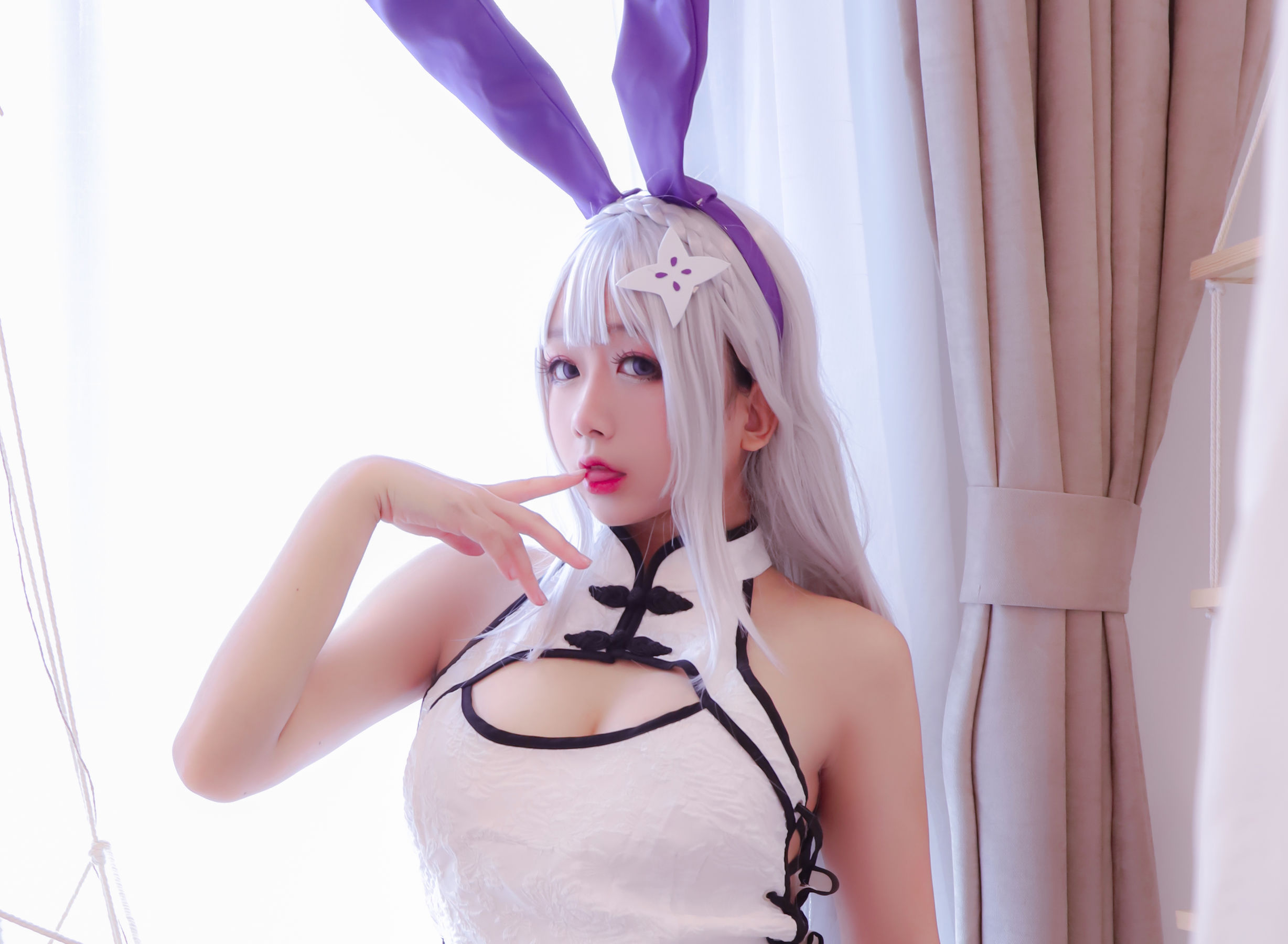 Cosplay日奈娇 白旗袍