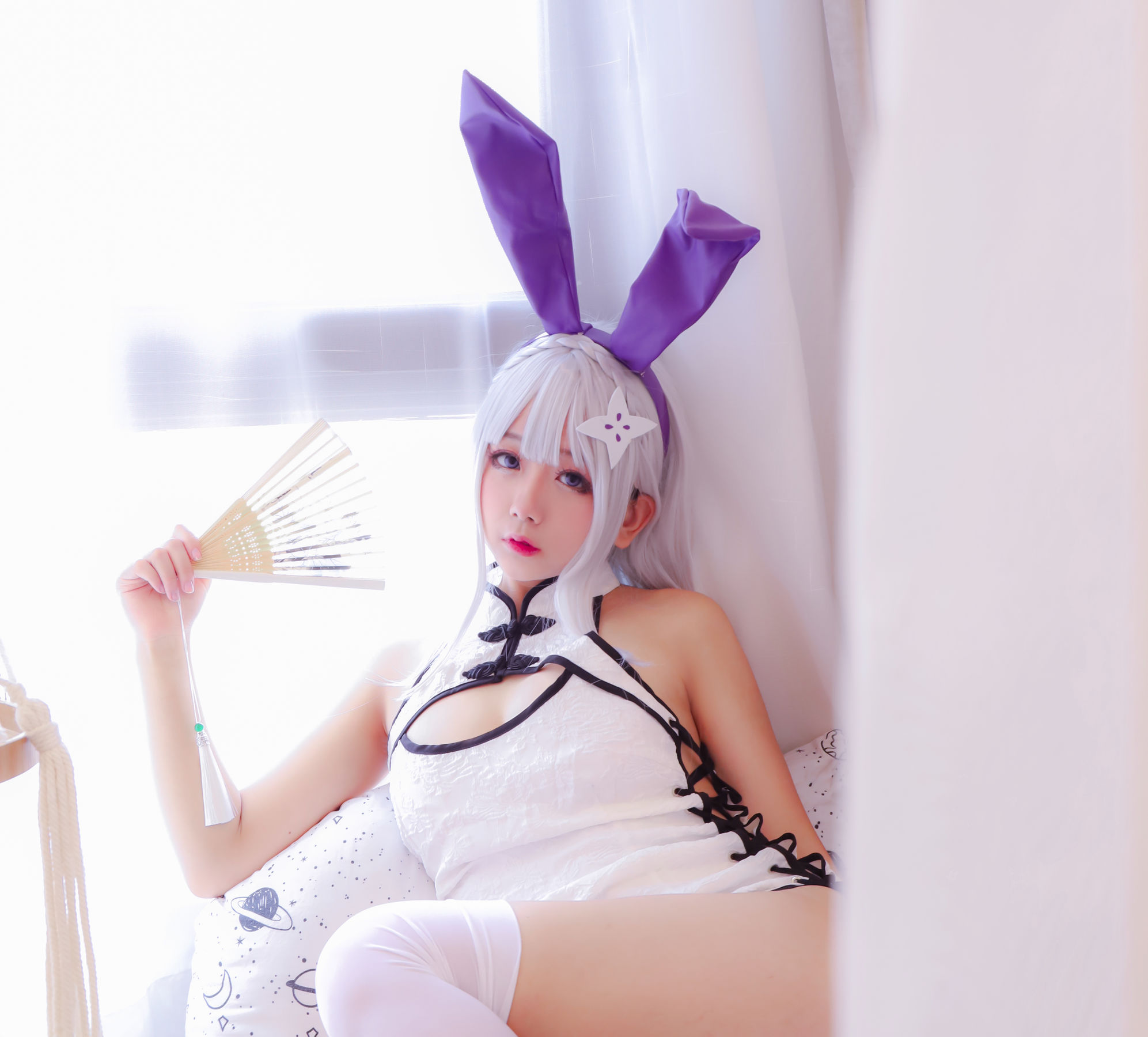 Cosplay日奈娇 白旗袍