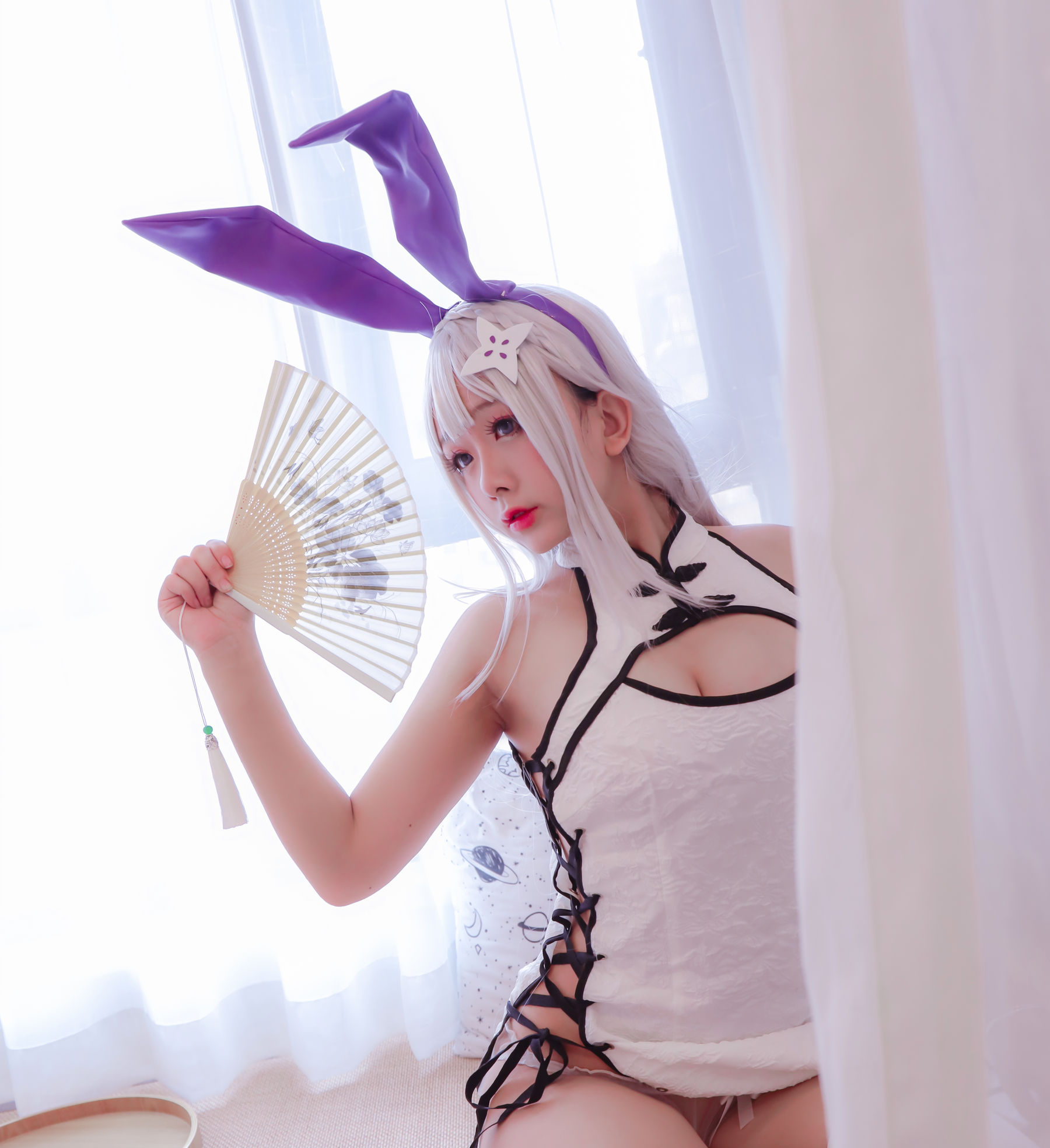 Cosplay日奈娇 白旗袍