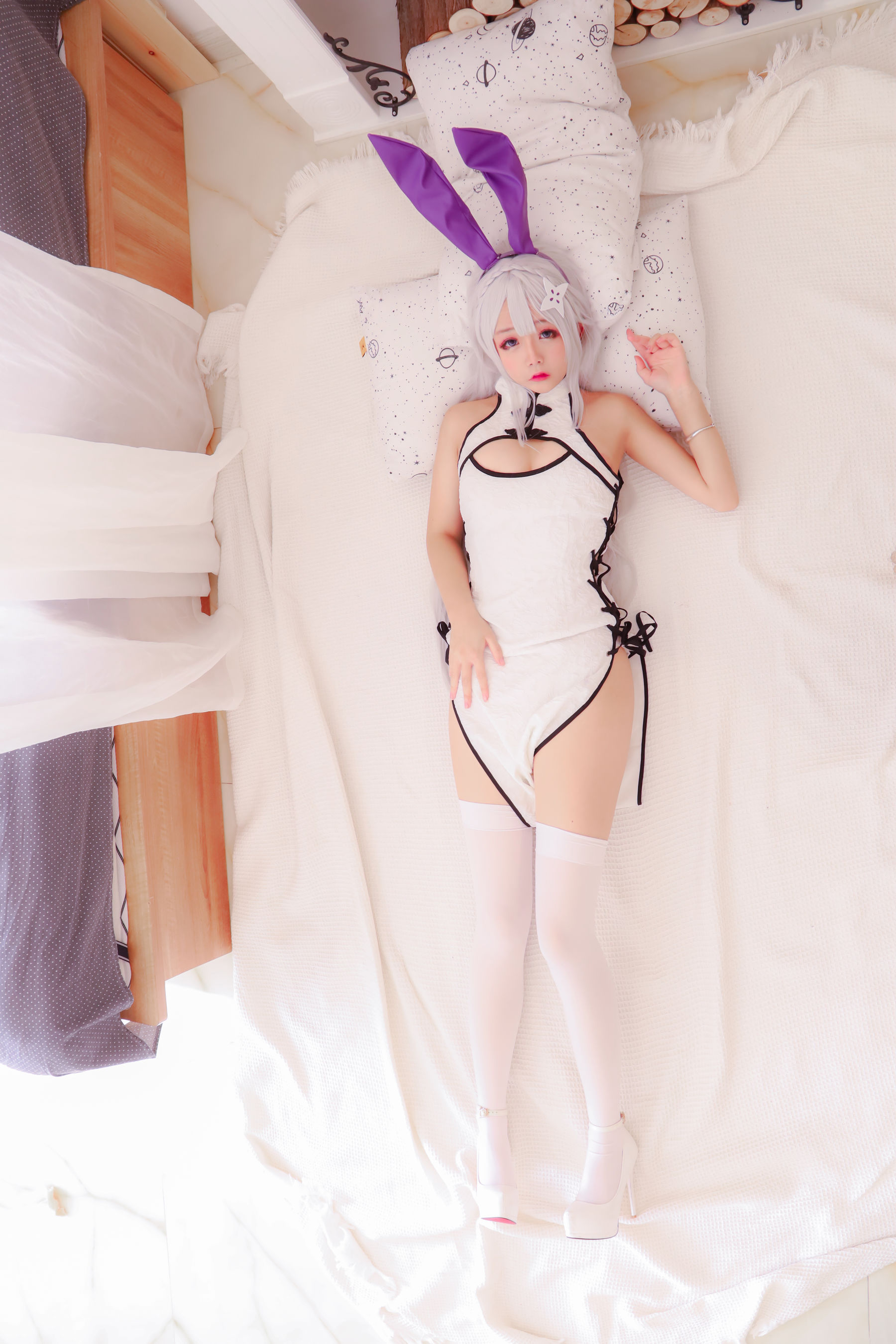 Cosplay日奈娇 白旗袍