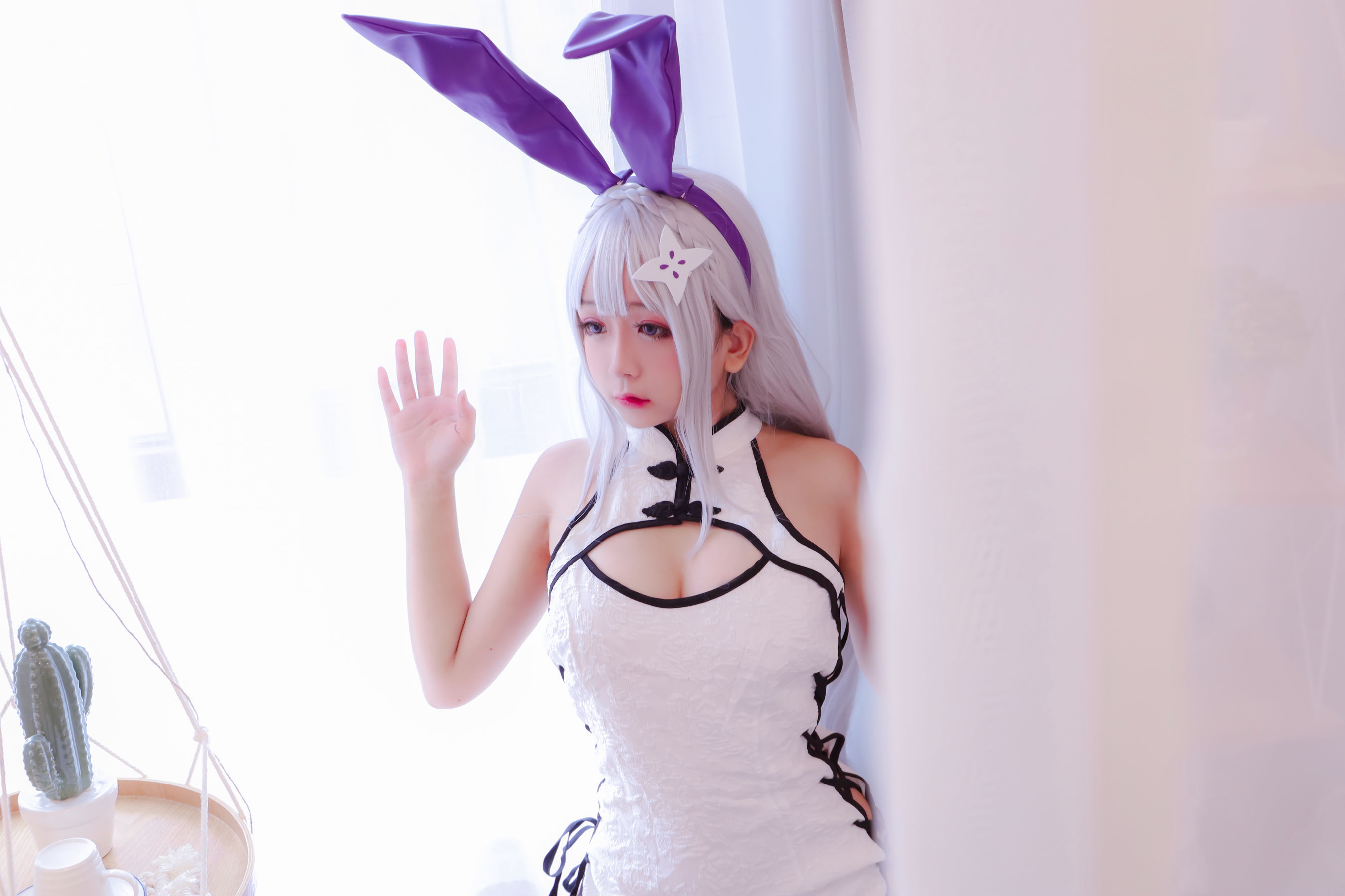Cosplay日奈娇 白旗袍
