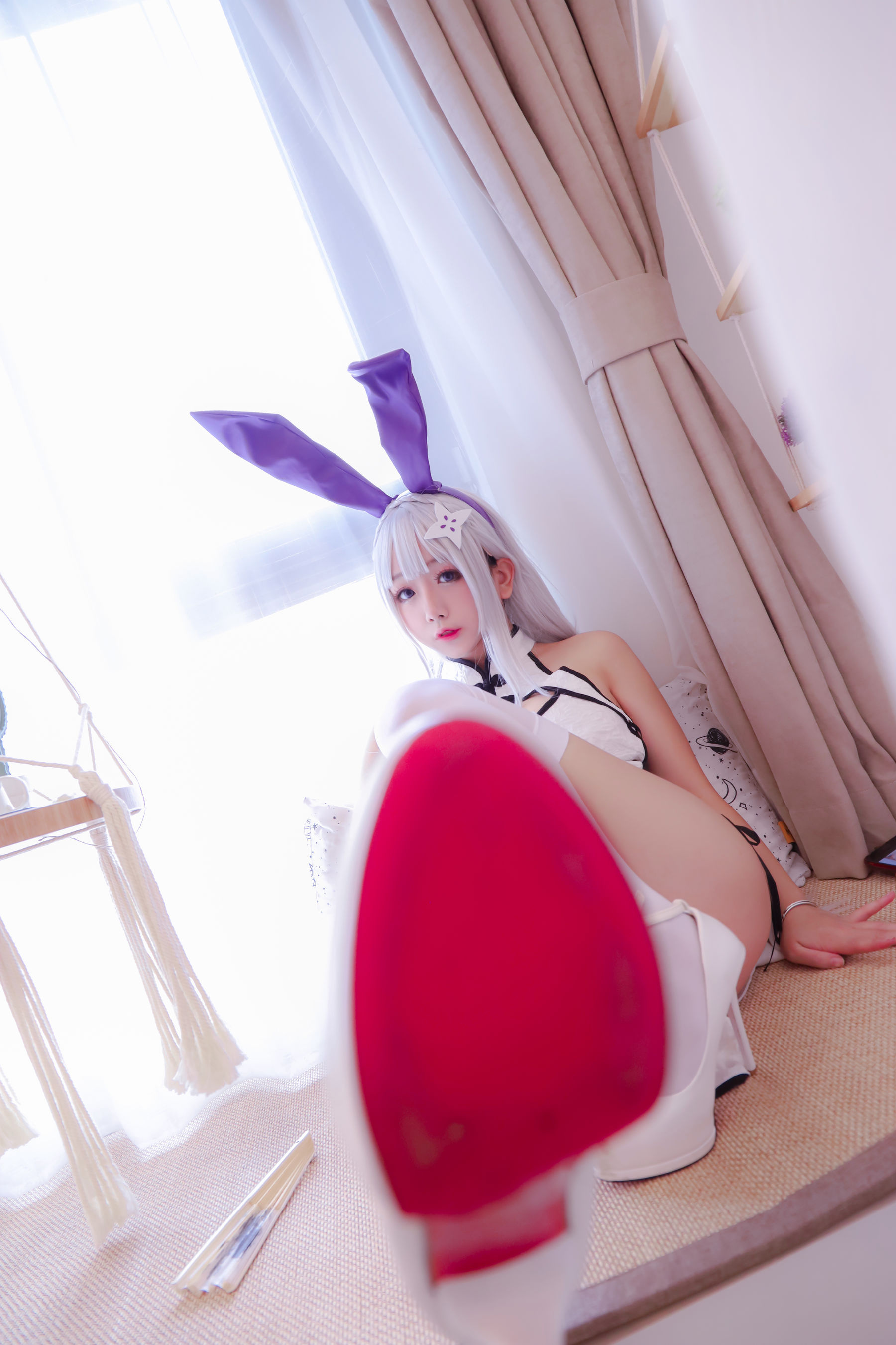 Cosplay日奈娇 白旗袍