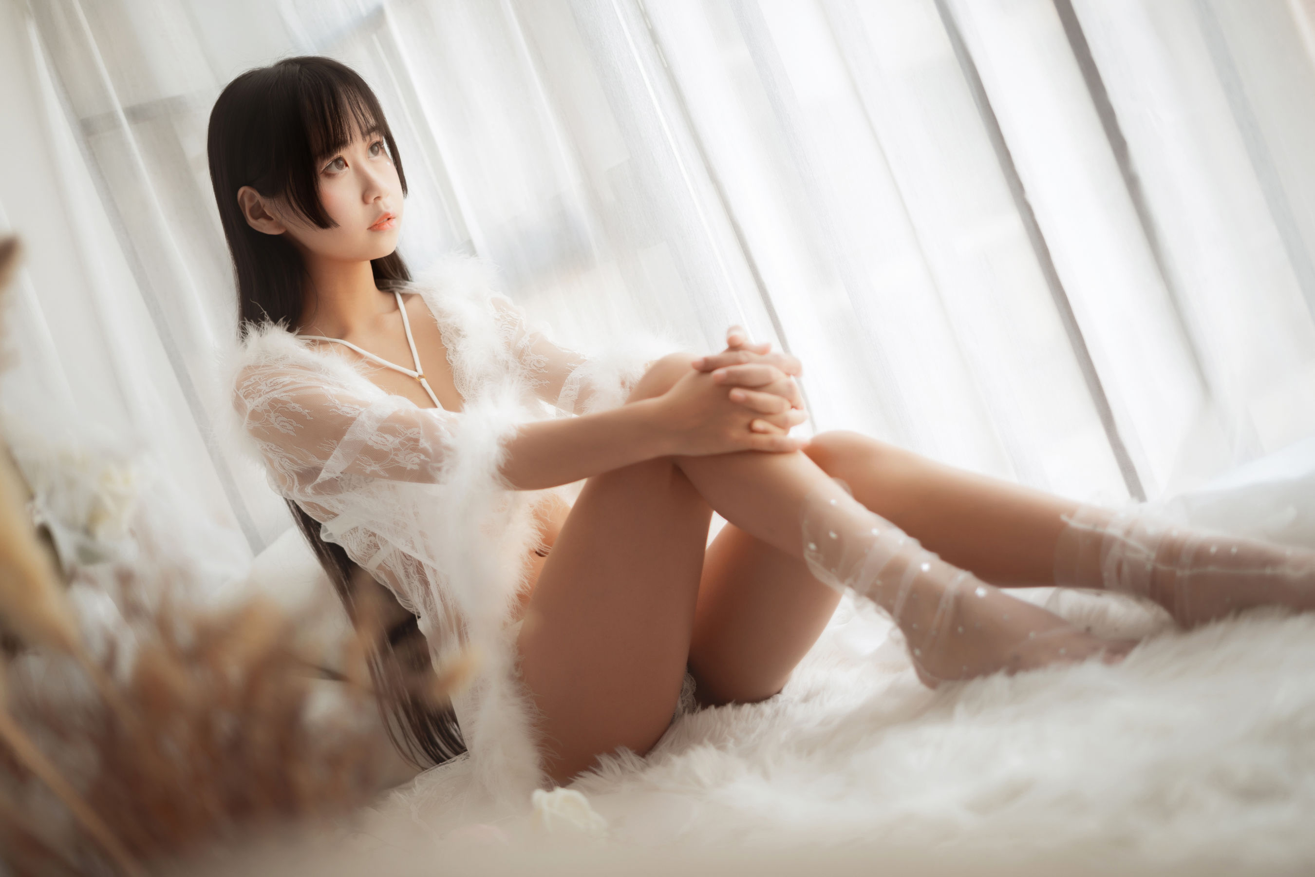 阳光美少女萌芽儿o0 毛绒内衣