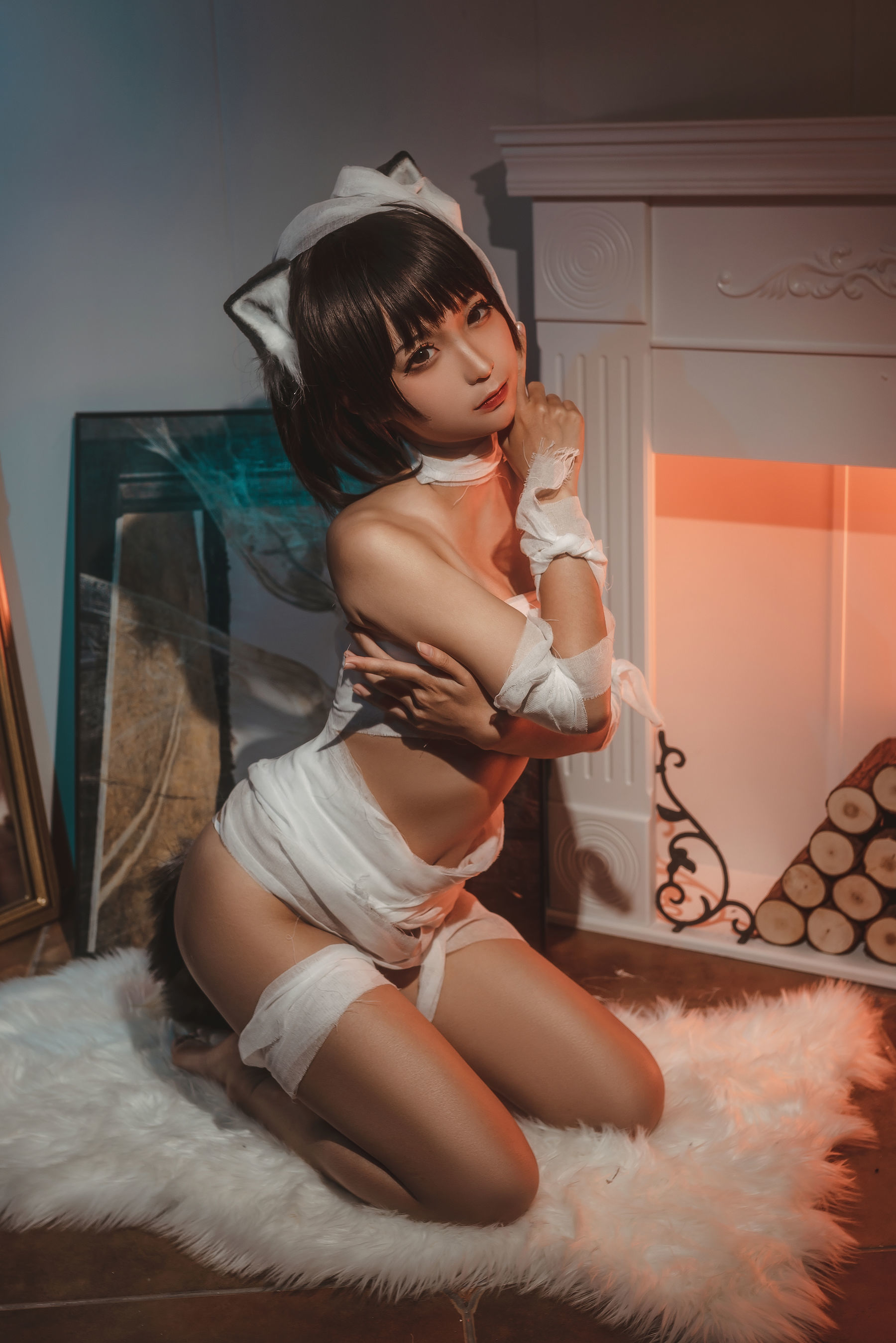 动漫博主蠢沫沫 绷带猫